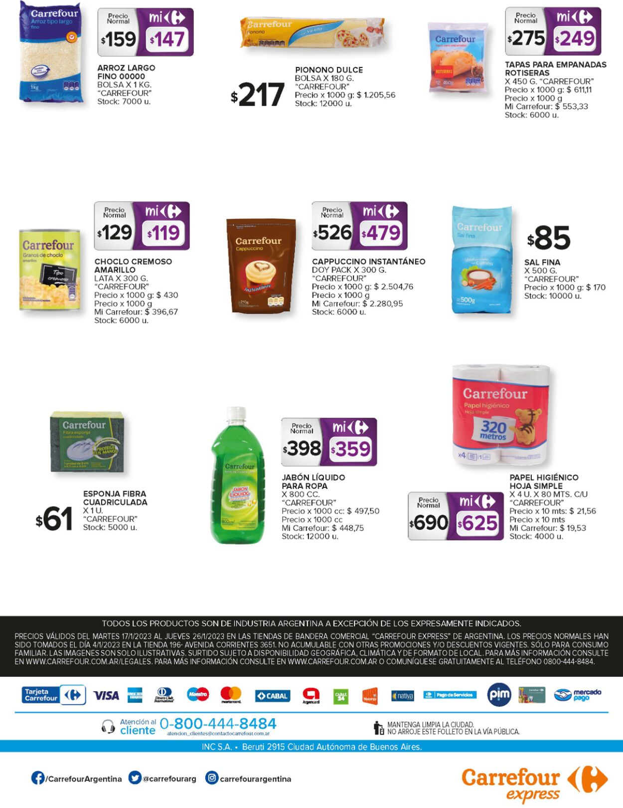 Folleto Carrefour 17.01.2023 - 26.01.2023