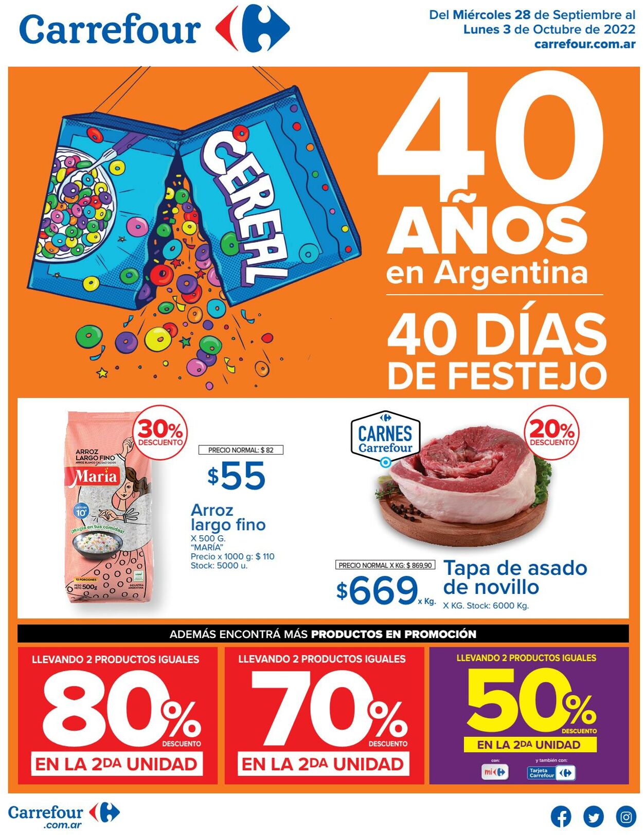 Folleto Carrefour 28.09.2022 - 03.10.2022