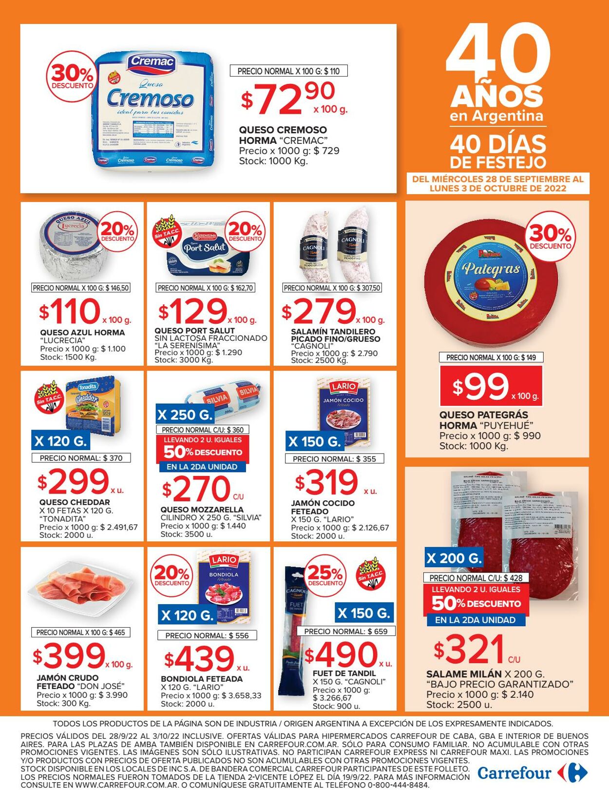 Folleto Carrefour 28.09.2022 - 03.10.2022