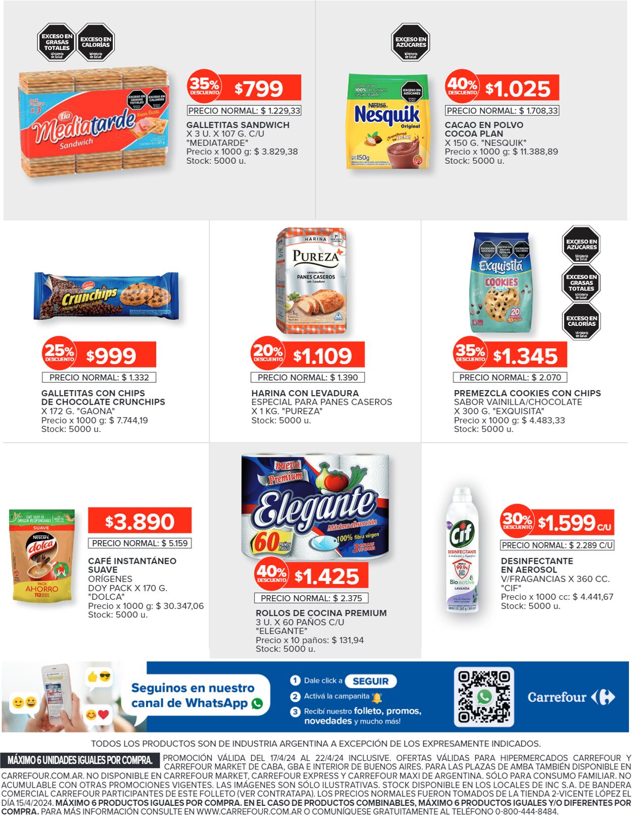 Folleto Carrefour 17.04.2024 - 22.04.2024