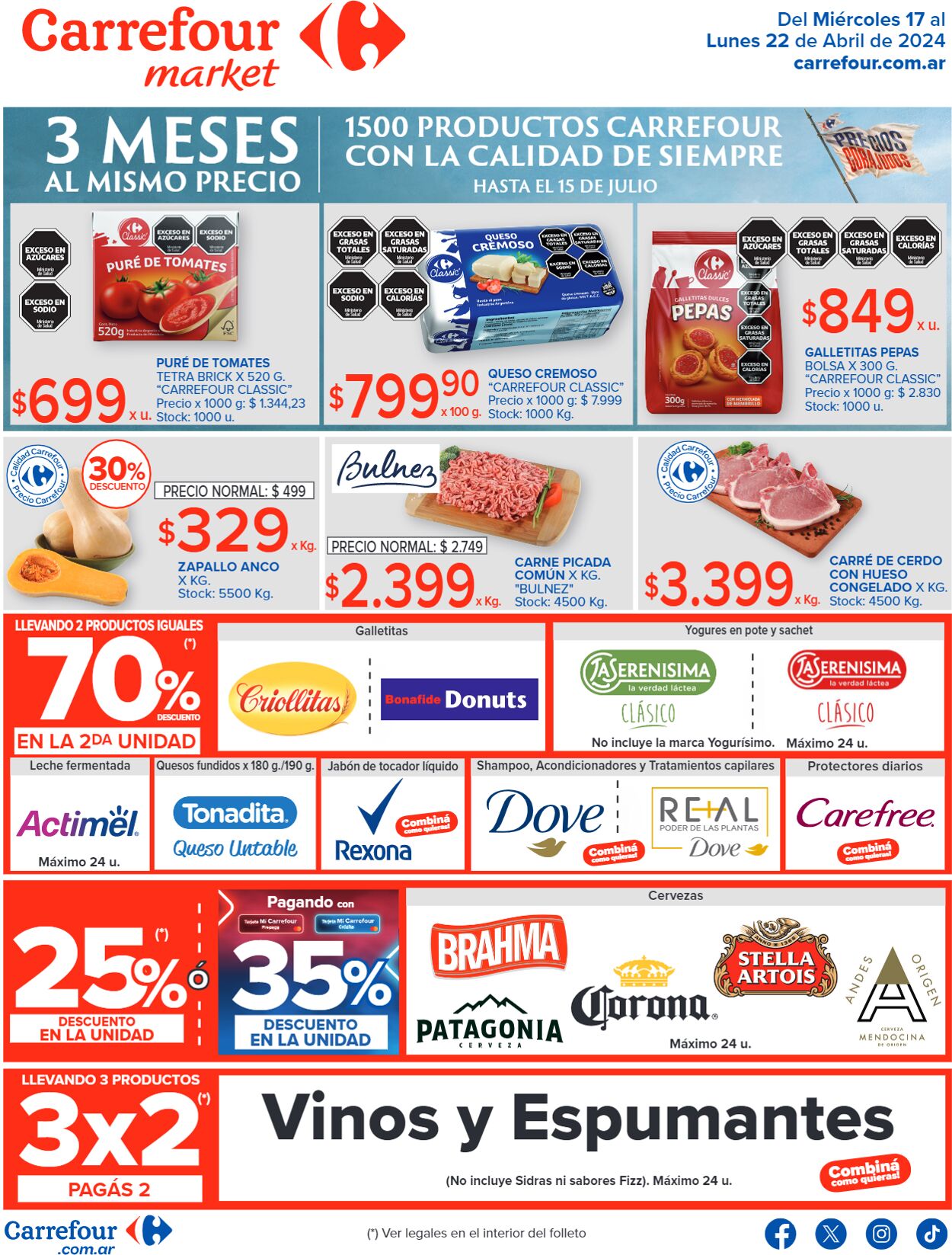 Folleto Carrefour 17.04.2024 - 22.04.2024