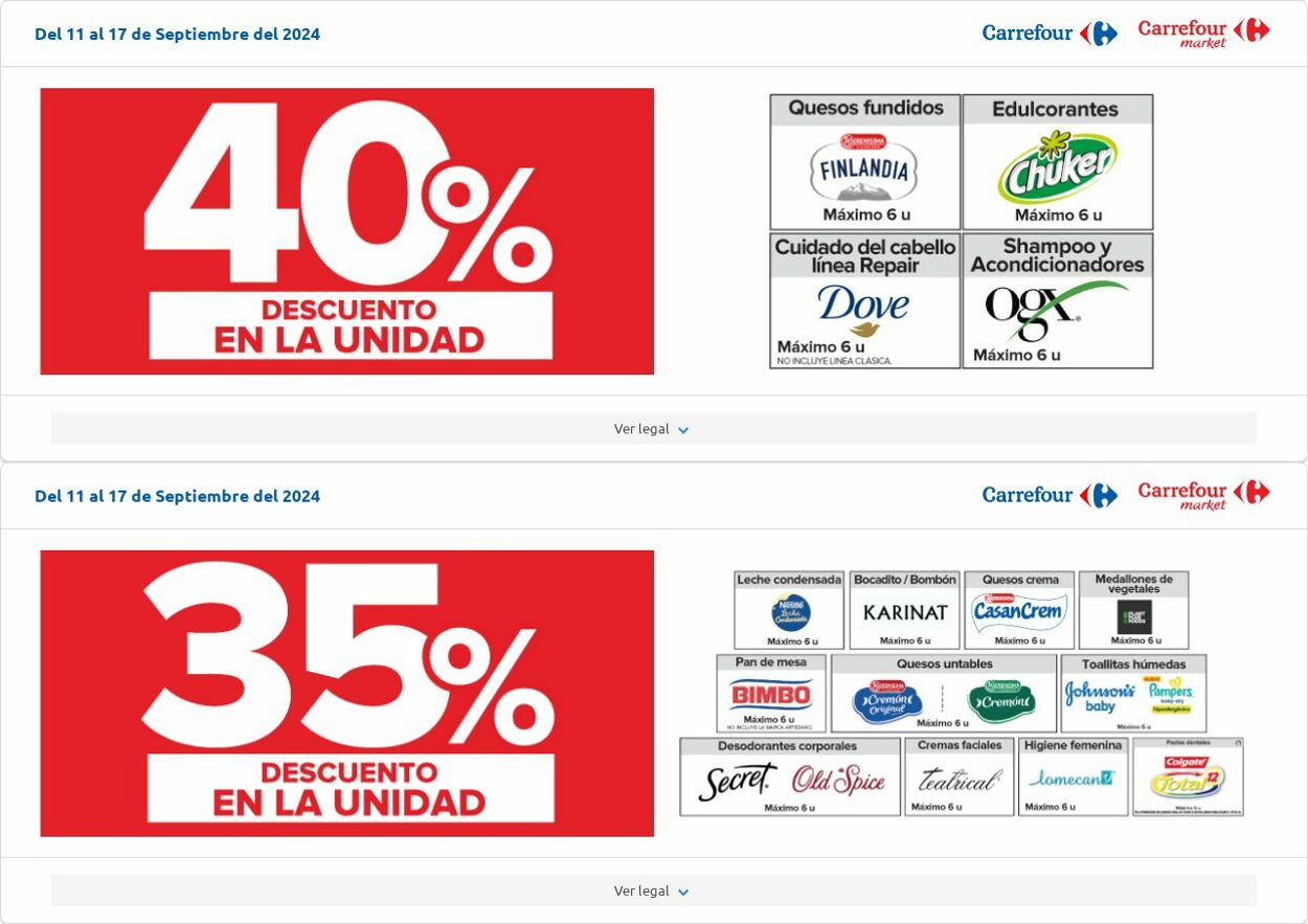 Folleto Carrefour 11.09.2024 - 17.09.2024