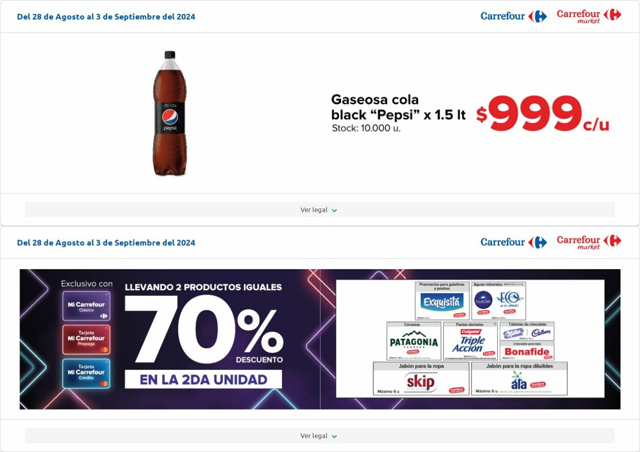 Folleto Carrefour 28.09.2024 - 03.10.2024