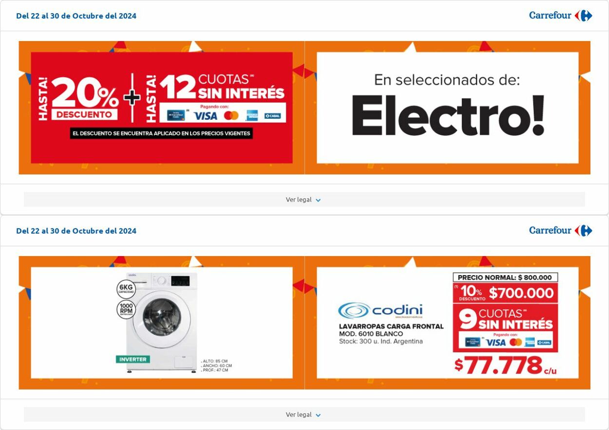 Folleto Carrefour 22.10.2024 - 30.10.2024