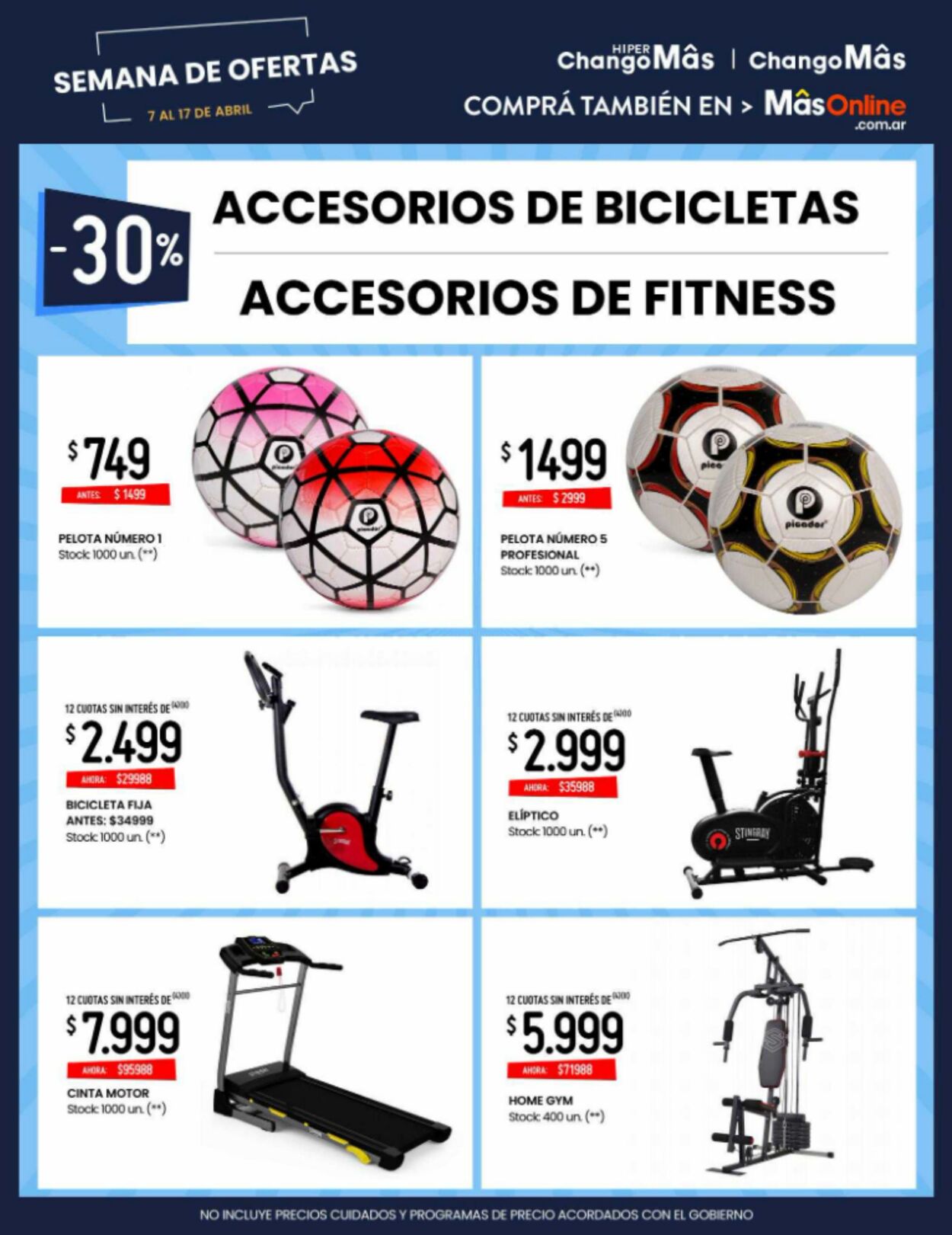 Changomas discount bicicletas fijas