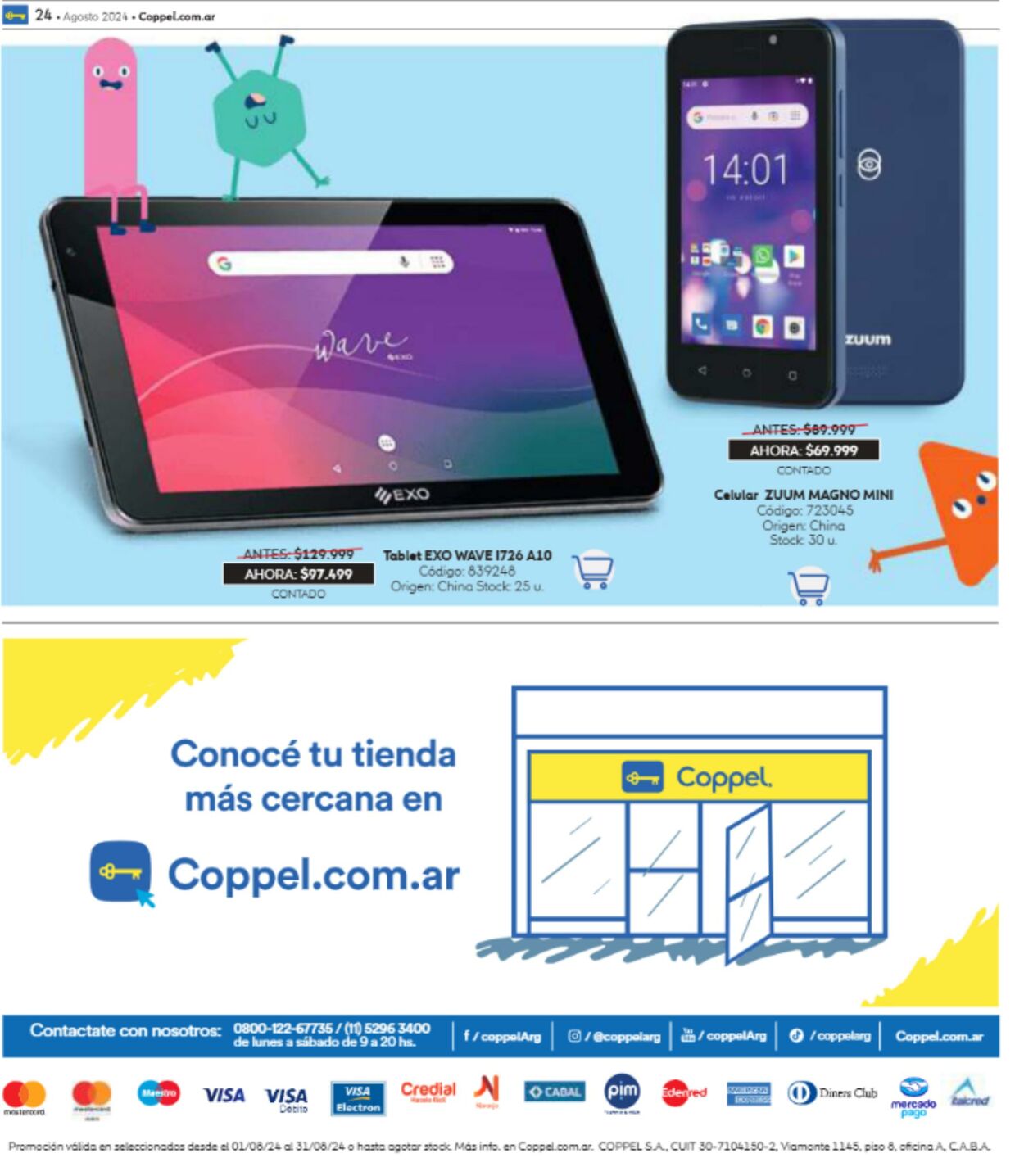 Folleto Coppel 01.08.2024 - 31.08.2024