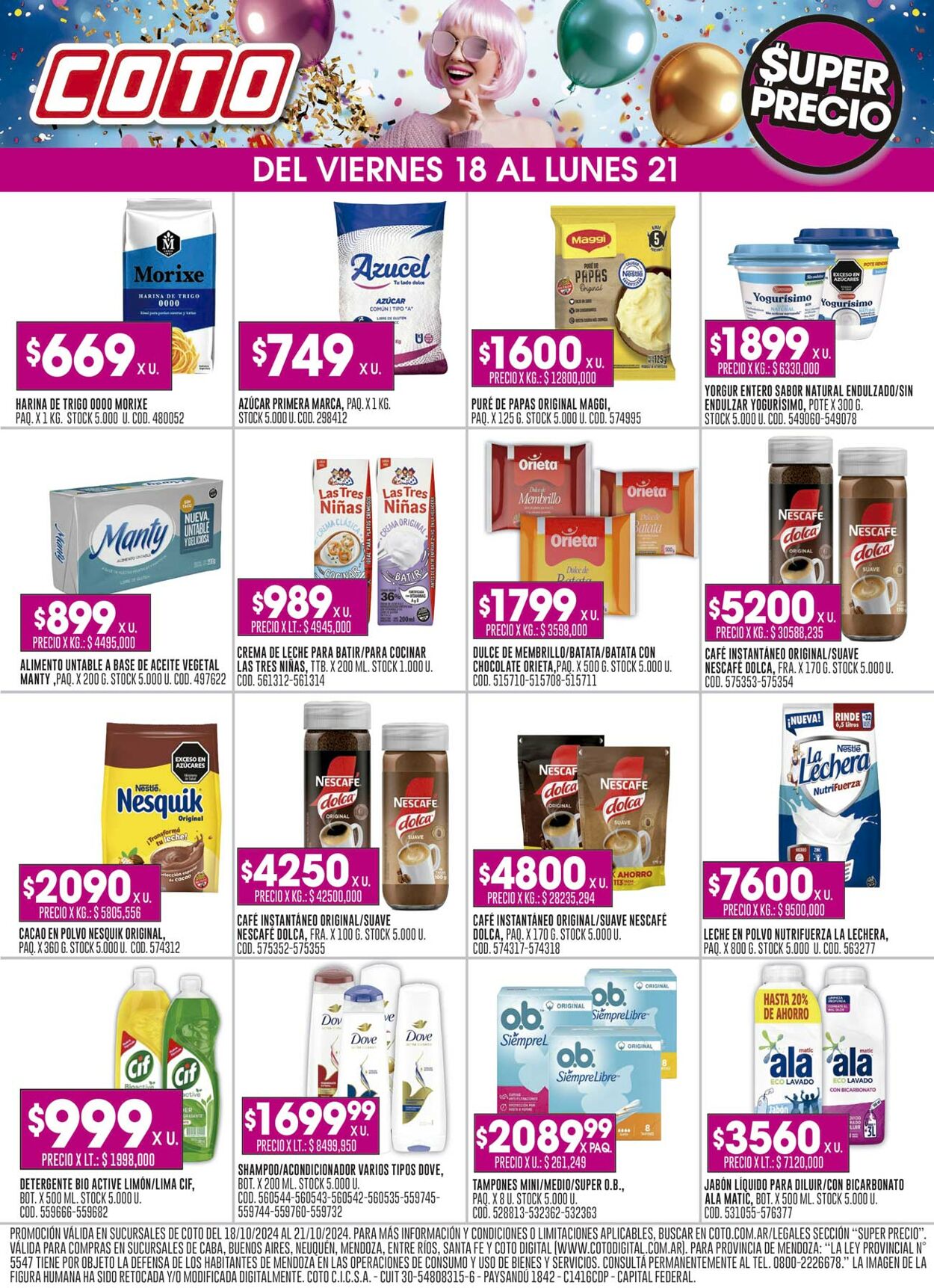 Folleto Coto - Ofertas | Supermercados COTO 21 oct., 2024 - 10 nov., 2024