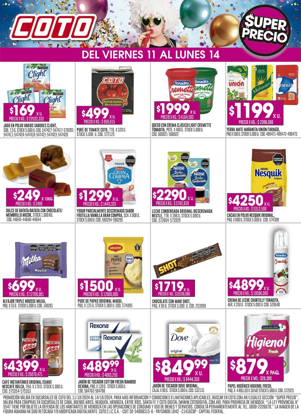 Folleto Coto - Ofertas | Supermercados COTO 16 oct., 2024 - 10 nov., 2024