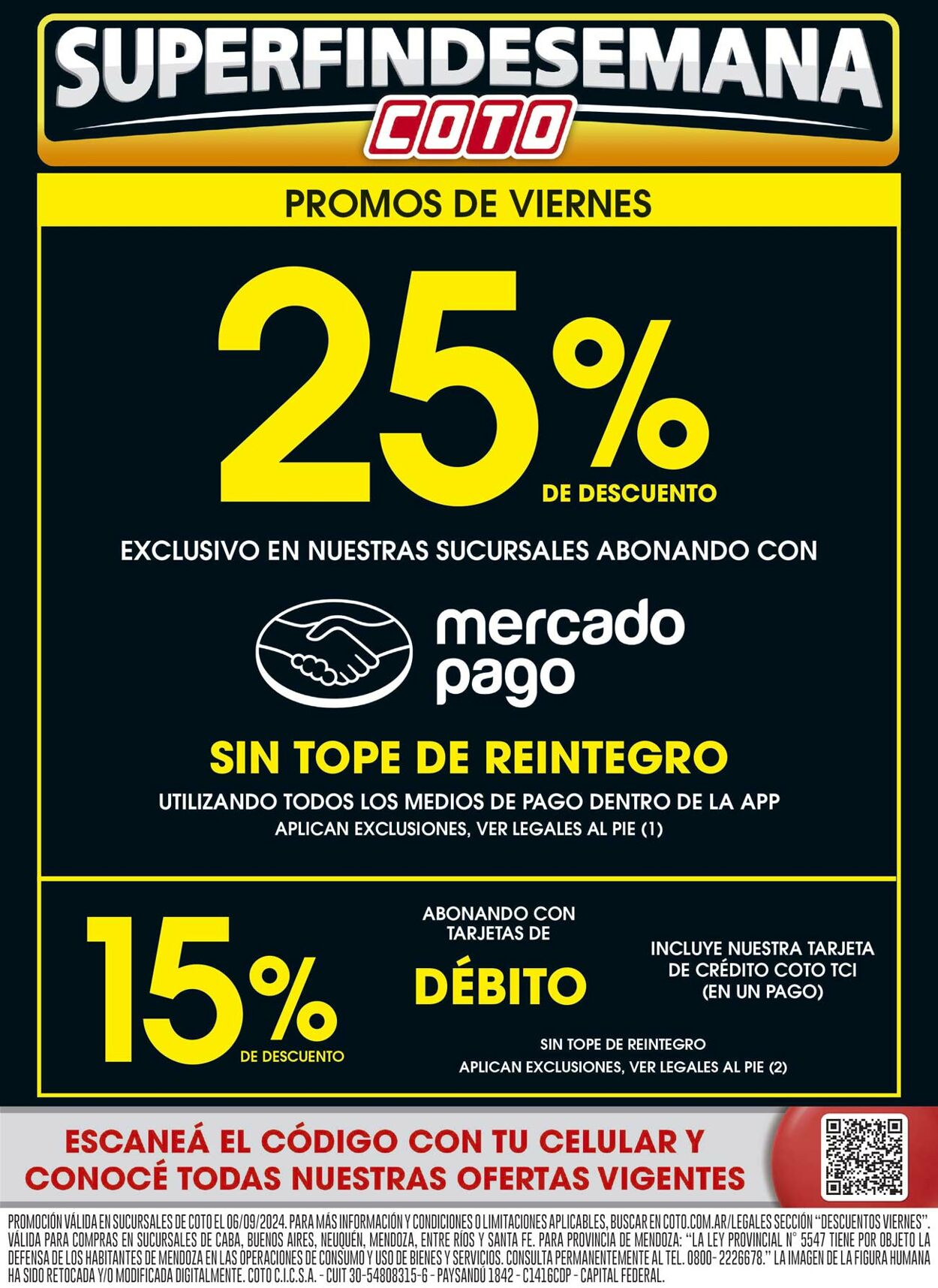 Folleto Coto - Ofertas | Supermercados COTO 6 sep., 2024 - 1 oct., 2024