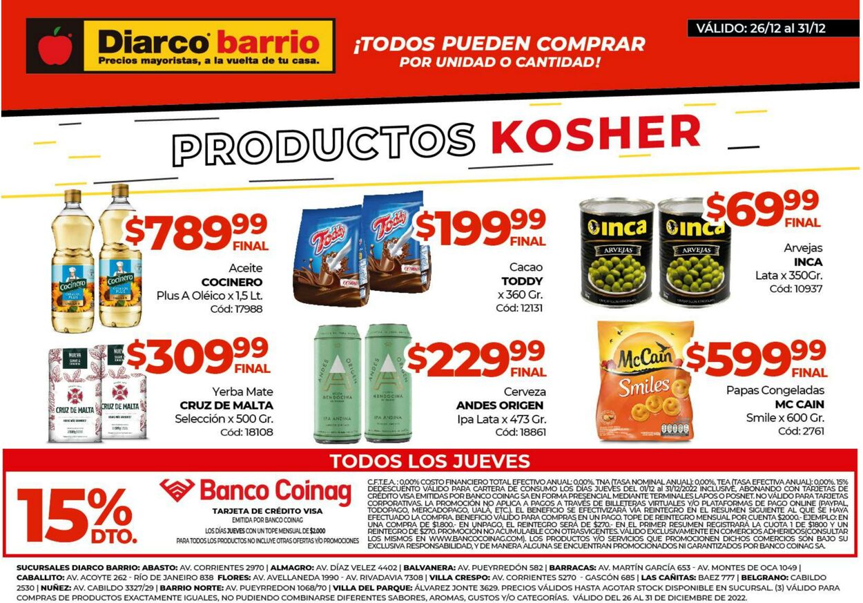 Folleto Diarco 26.12.2022 - 01.01.2023