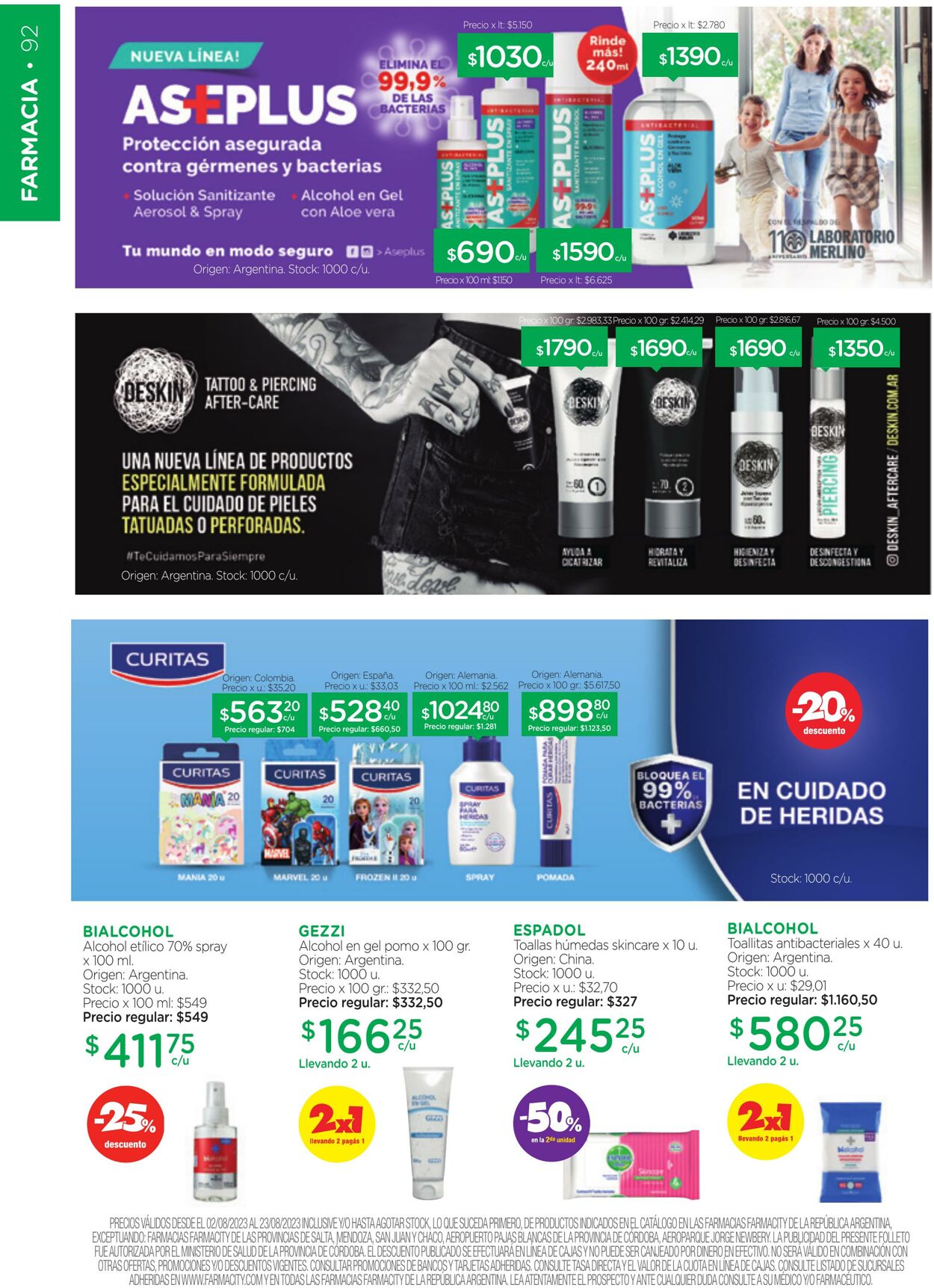 Folleto Farmacity 01.08.2023 - 31.08.2023