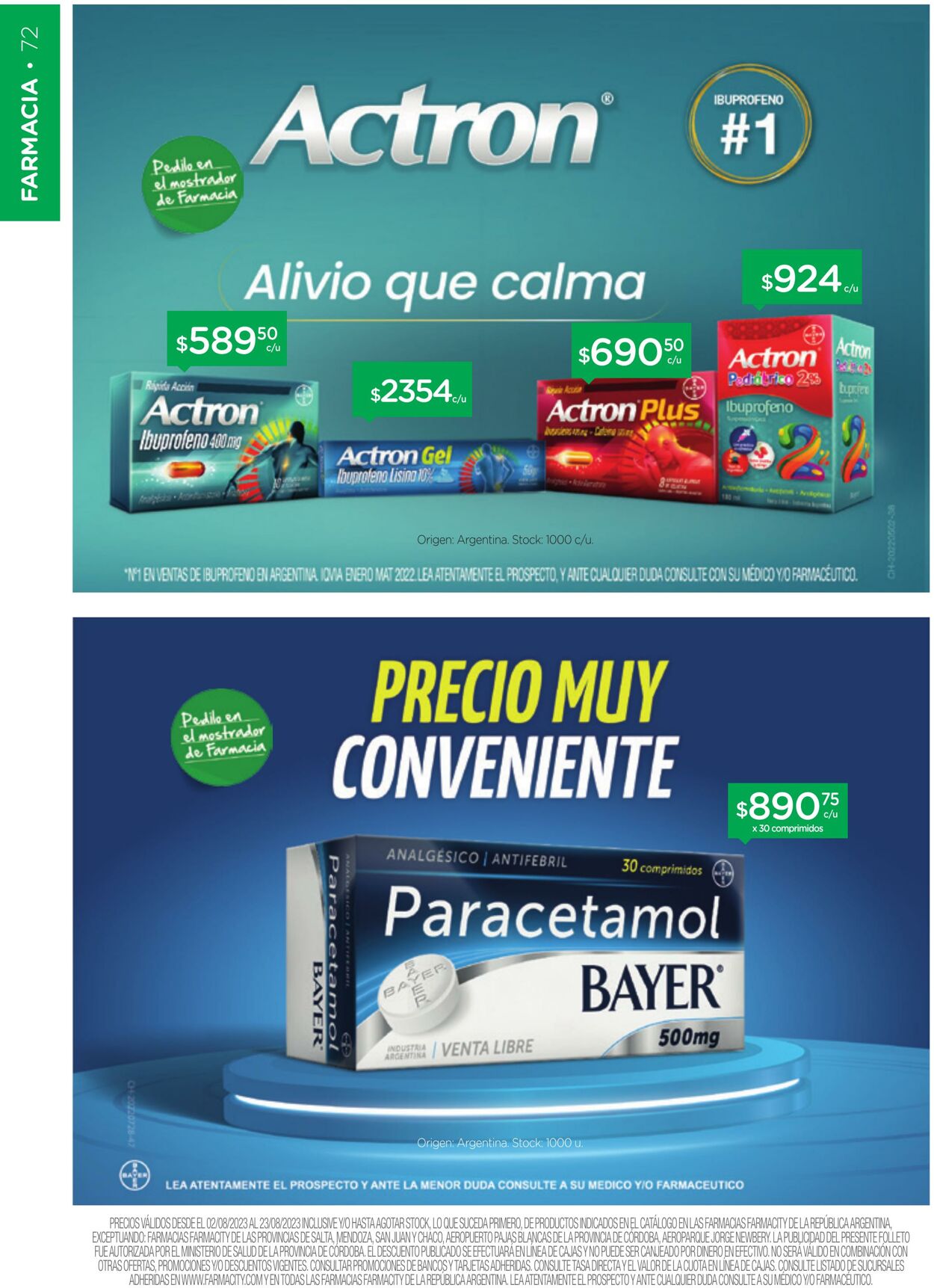 Folleto Farmacity 01.08.2023 - 31.08.2023