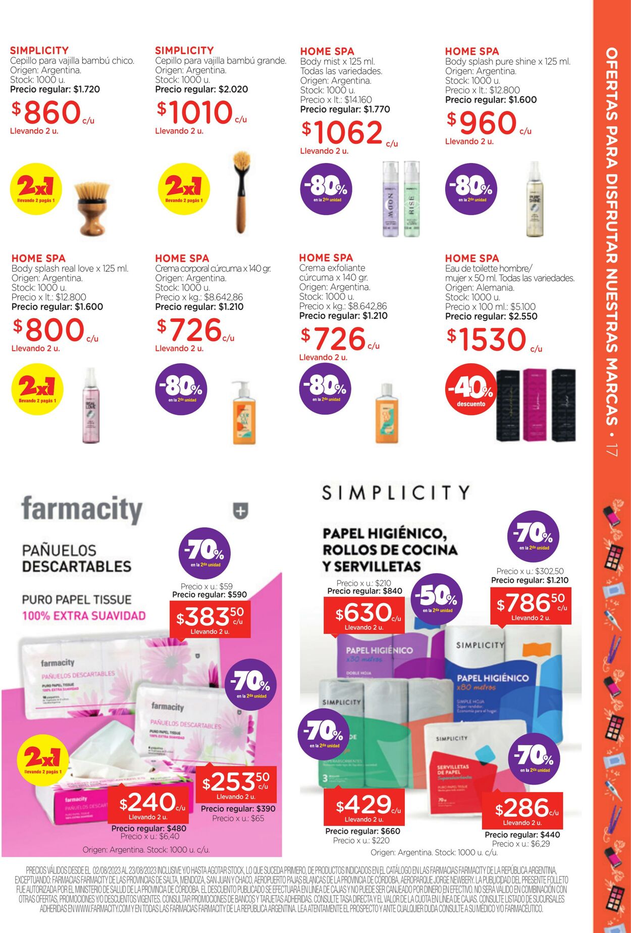 Folleto Farmacity 01.08.2023 - 31.08.2023