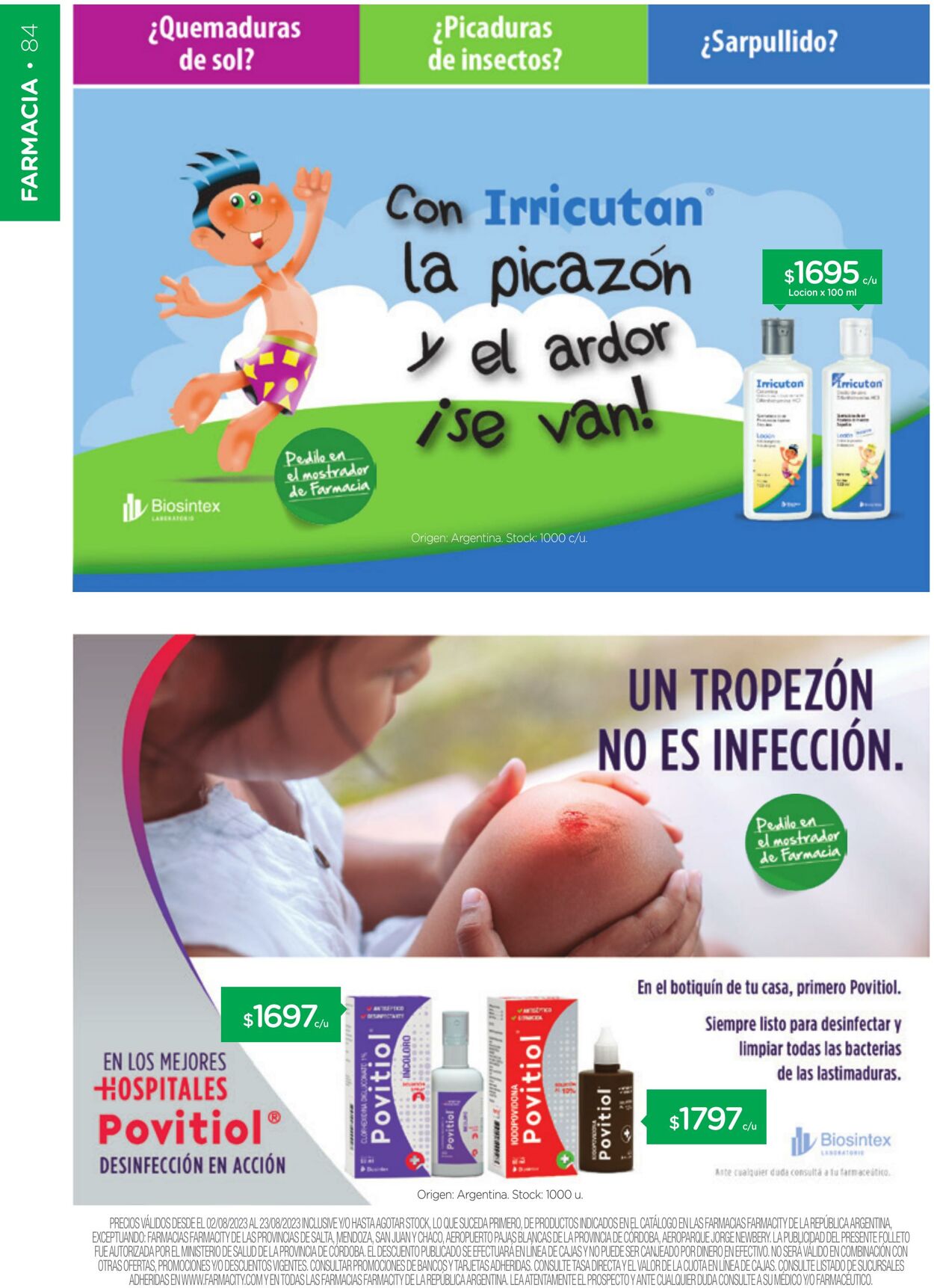 Folleto Farmacity 01.08.2023 - 31.08.2023