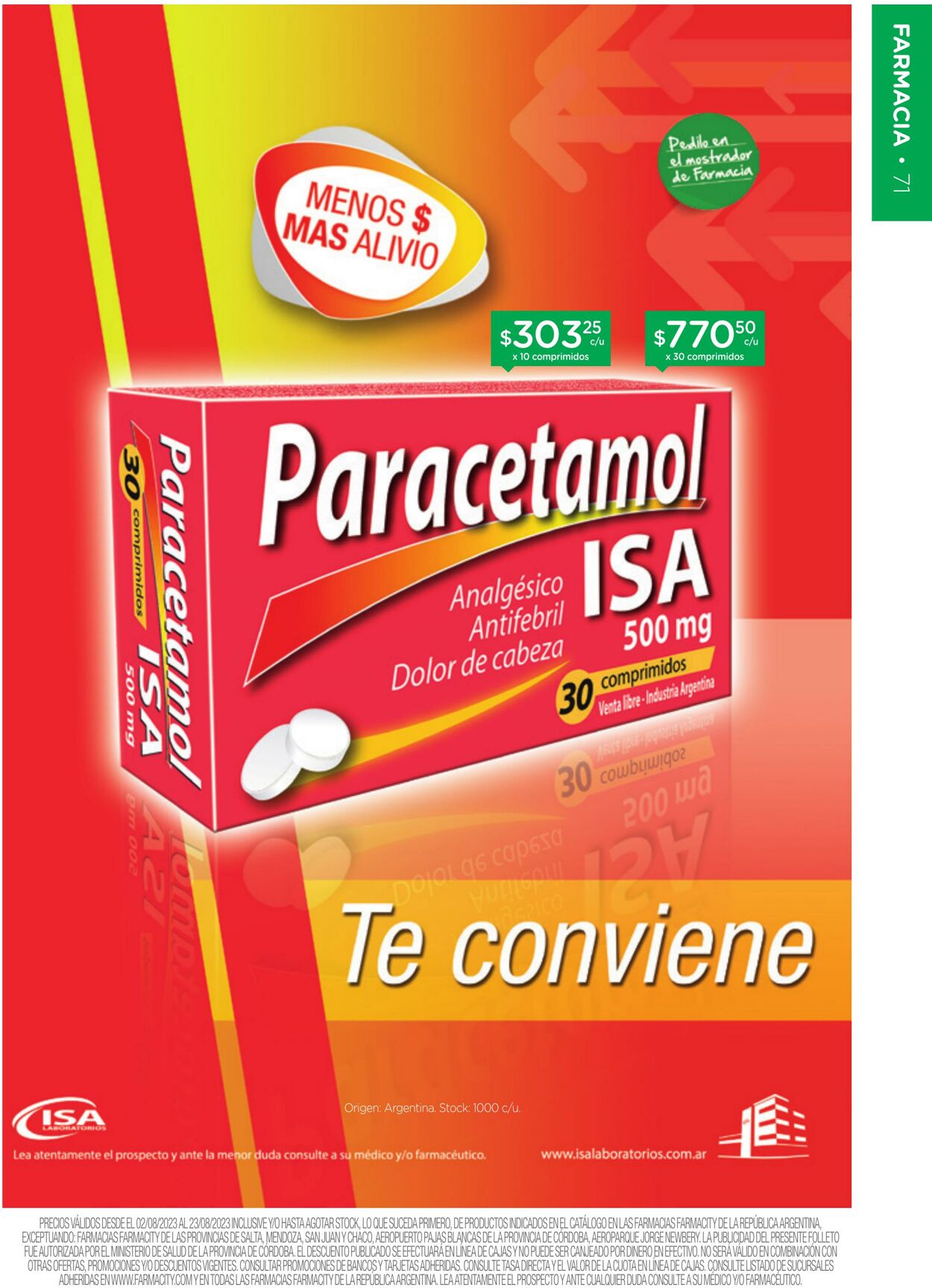 Folleto Farmacity 01.08.2023 - 31.08.2023