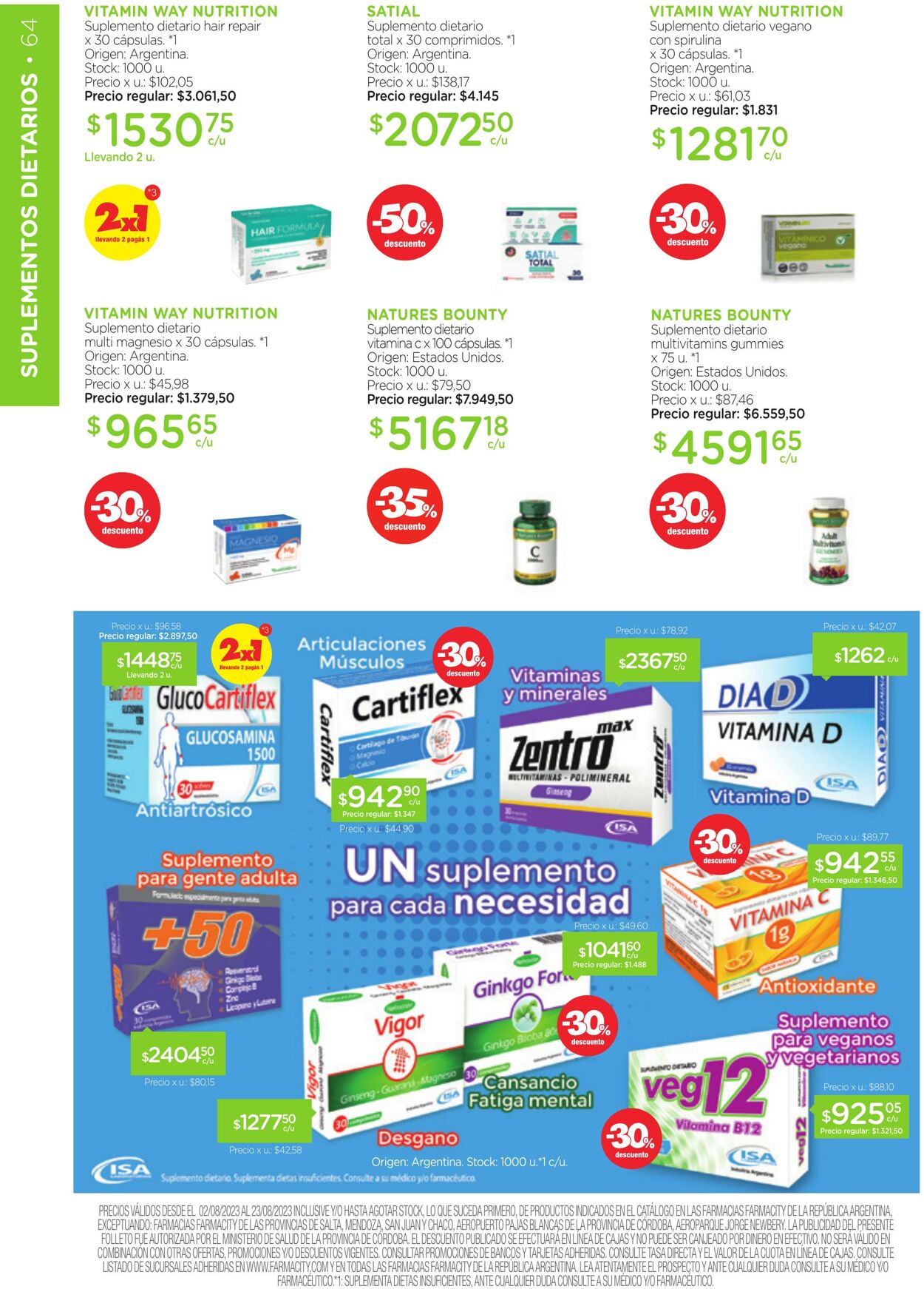 Folleto Farmacity 01.08.2023 - 31.08.2023