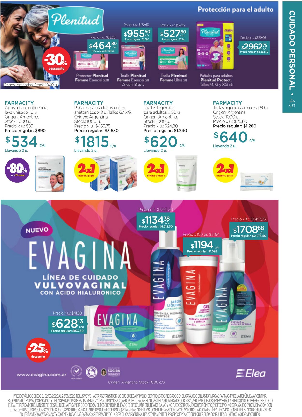 Folleto Farmacity 01.08.2023 - 31.08.2023