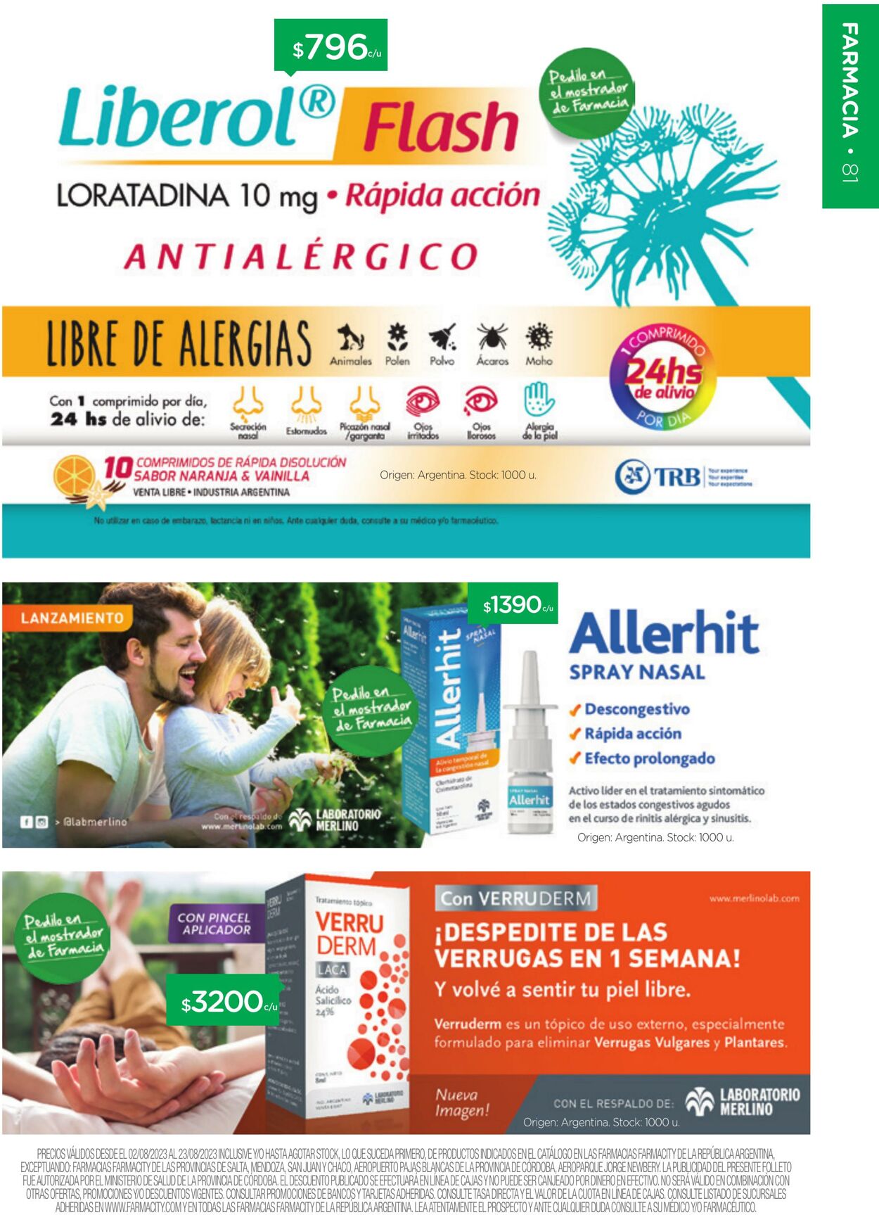 Folleto Farmacity 01.08.2023 - 31.08.2023