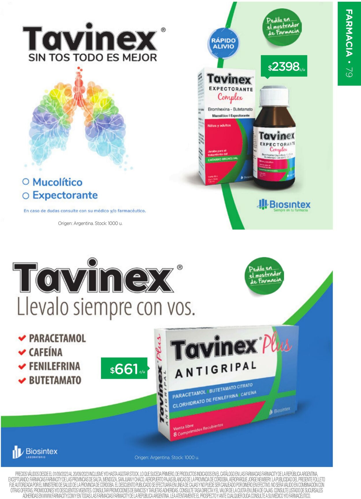 Folleto Farmacity 01.09.2023 - 30.09.2023