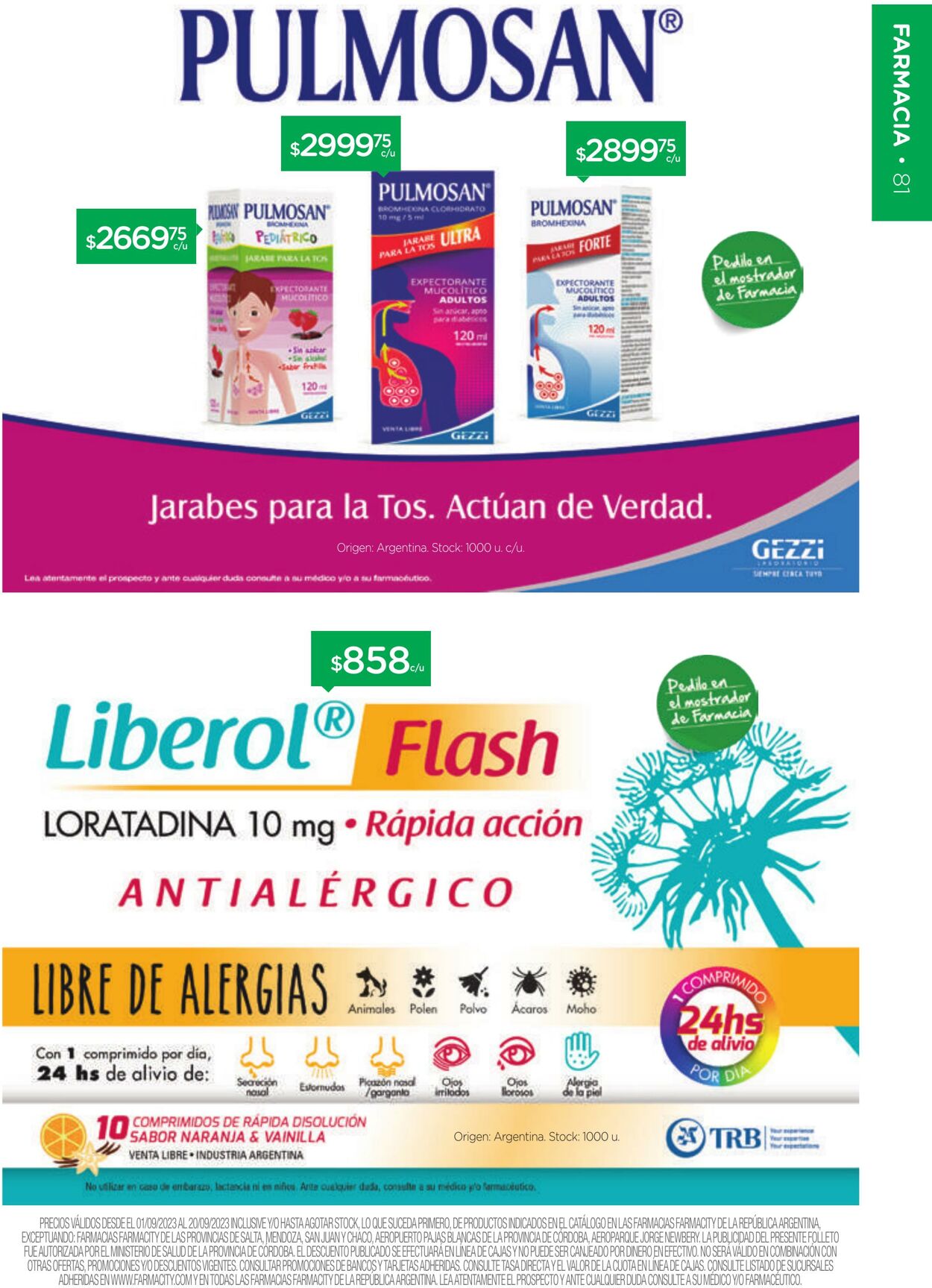 Folleto Farmacity 01.09.2023 - 30.09.2023