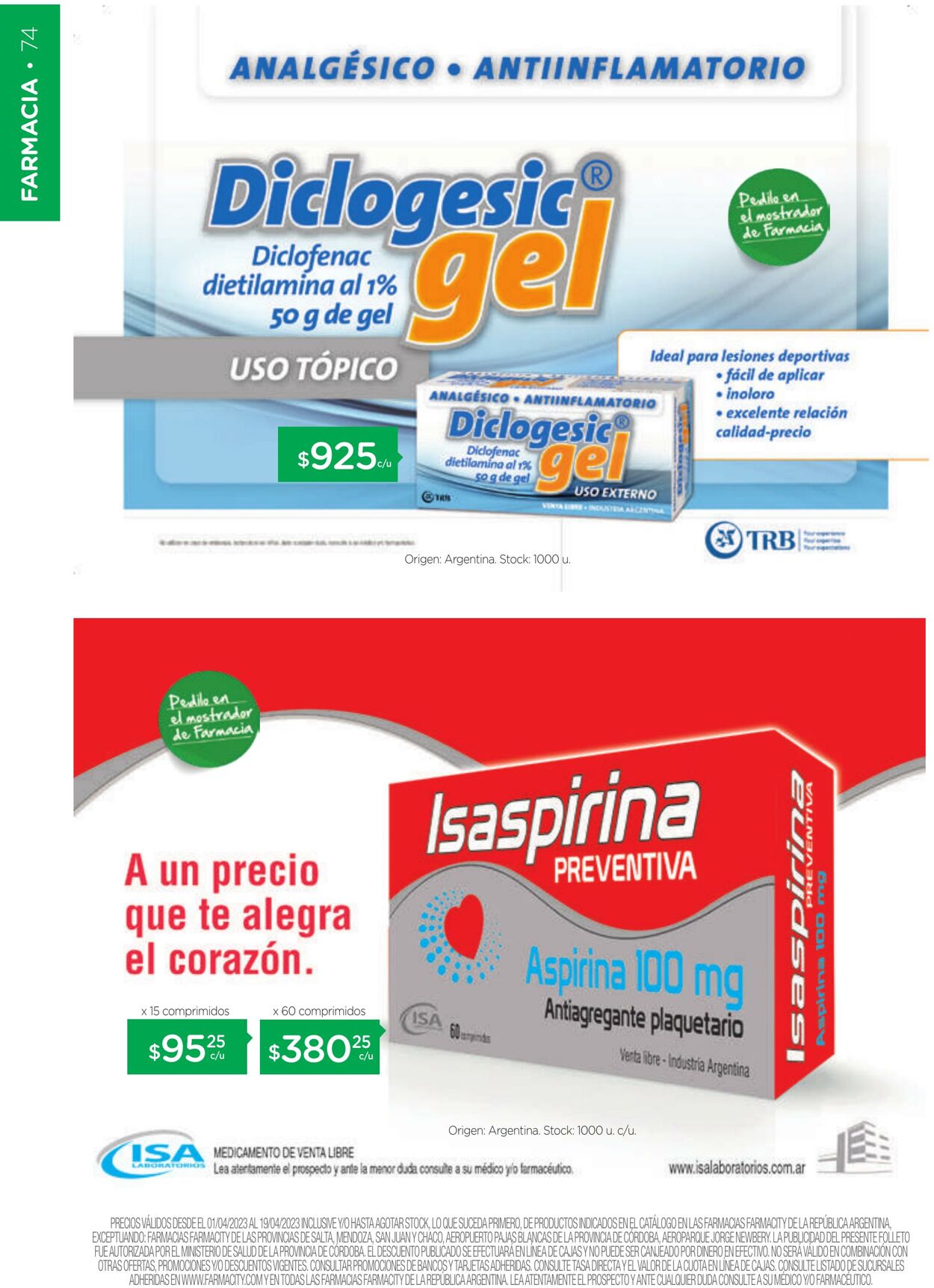 Folleto Farmacity 01.04.2023 - 19.04.2023