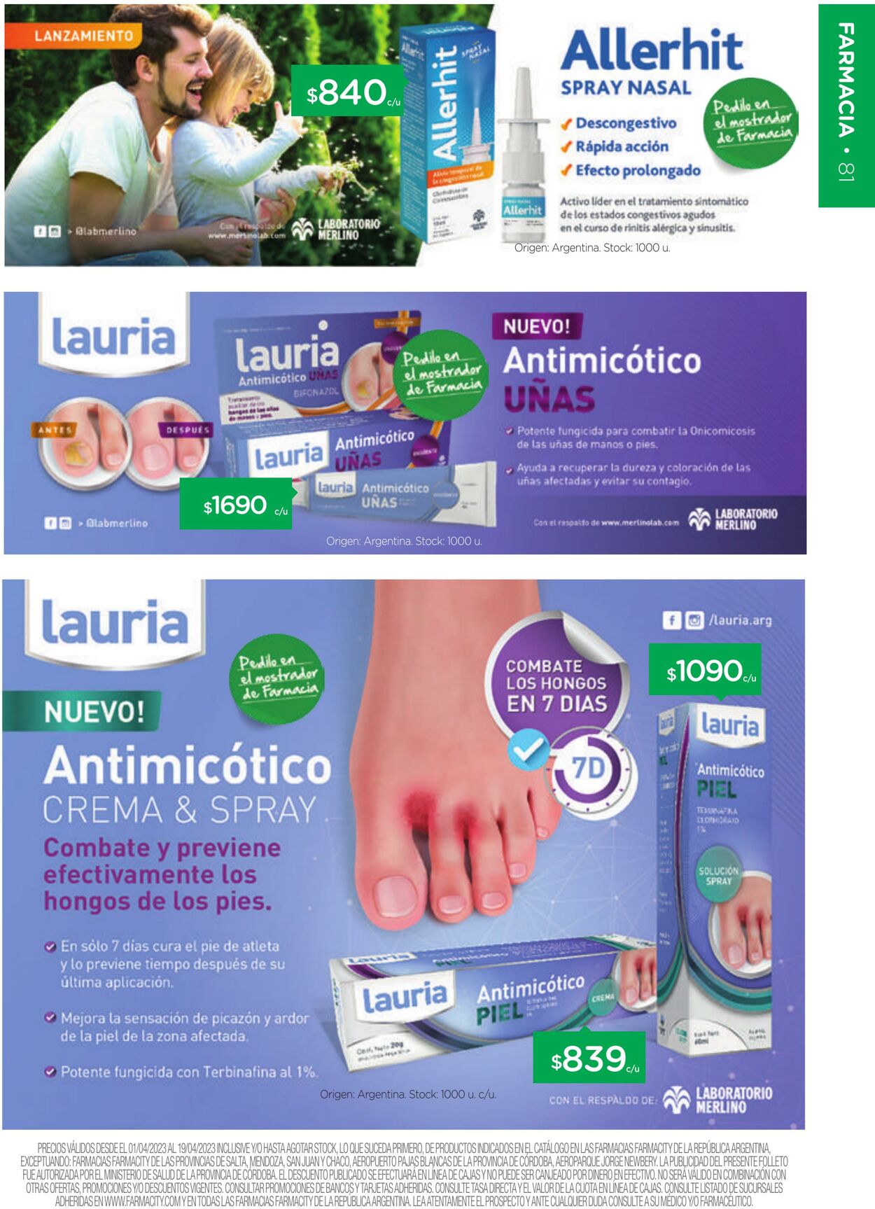 Folleto Farmacity 01.04.2023 - 19.04.2023