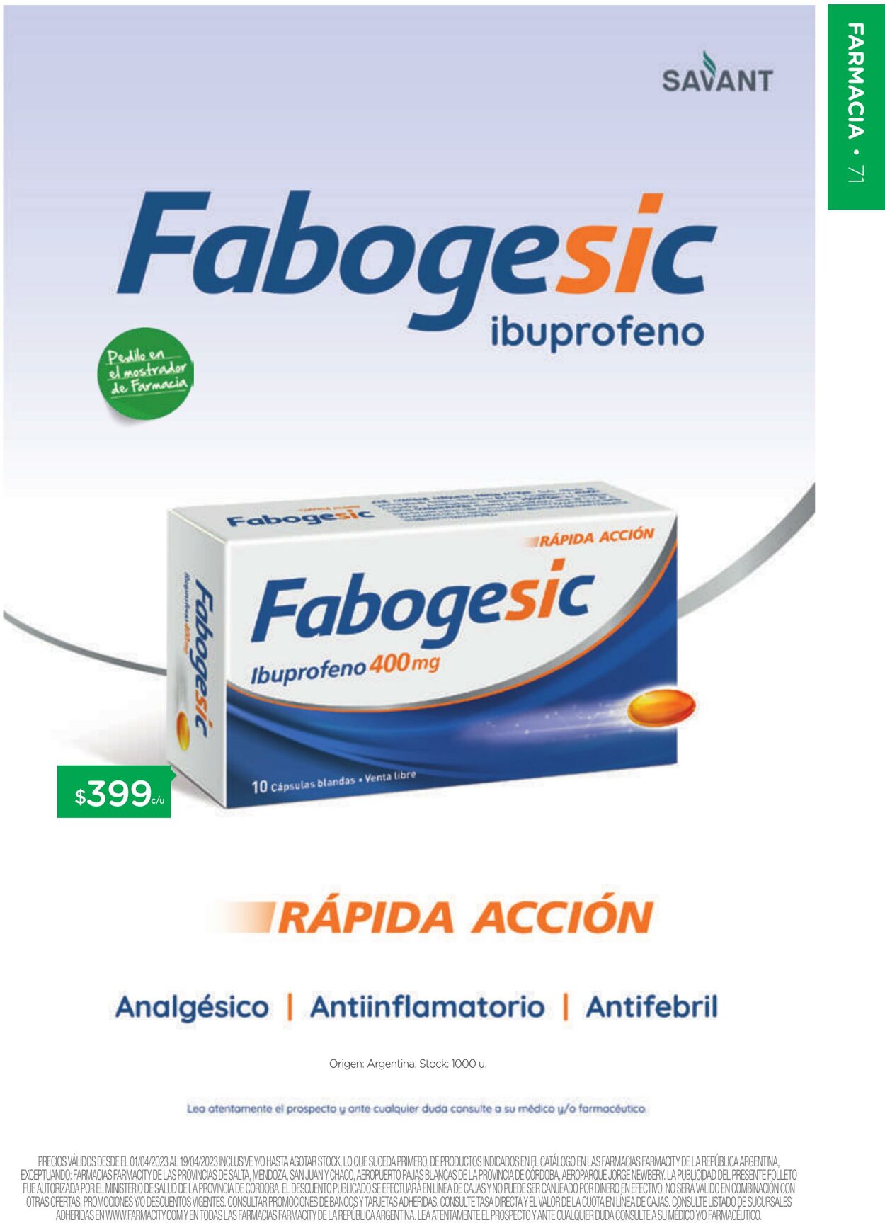 Folleto Farmacity 01.04.2023 - 19.04.2023