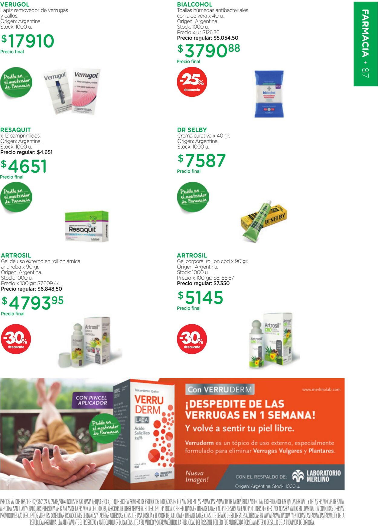 Folleto Farmacity 01.08.2024 - 31.08.2024