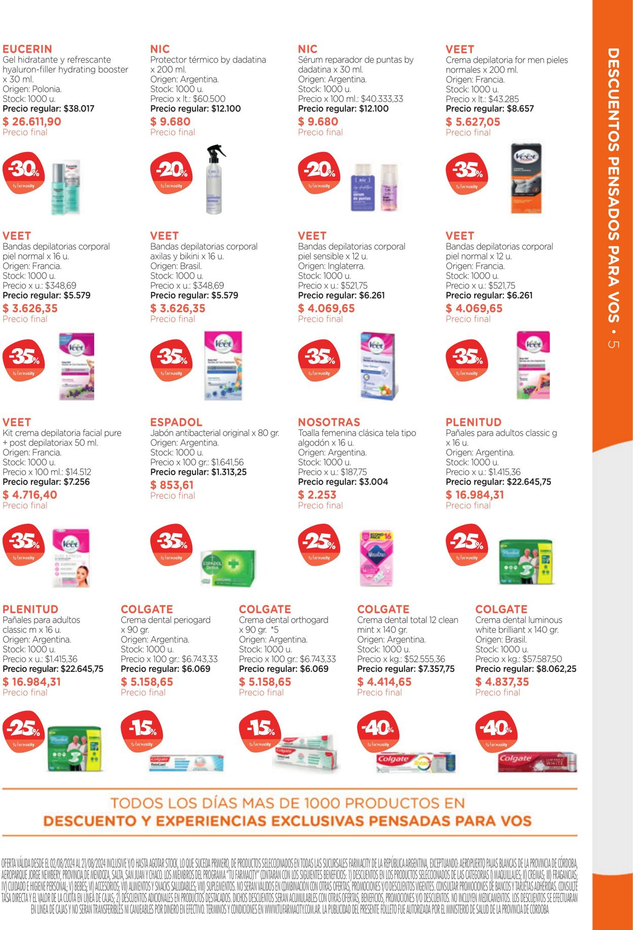 Folleto Farmacity 01.08.2024 - 31.08.2024