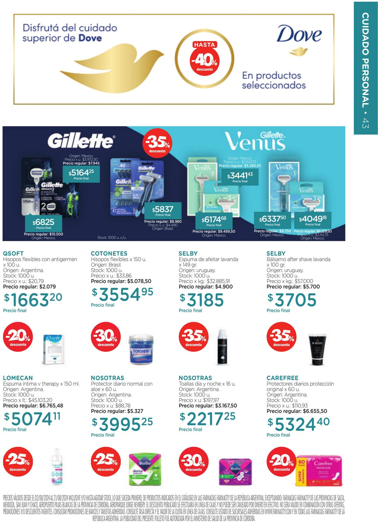 Folleto Farmacity 01.08.2024 - 31.08.2024