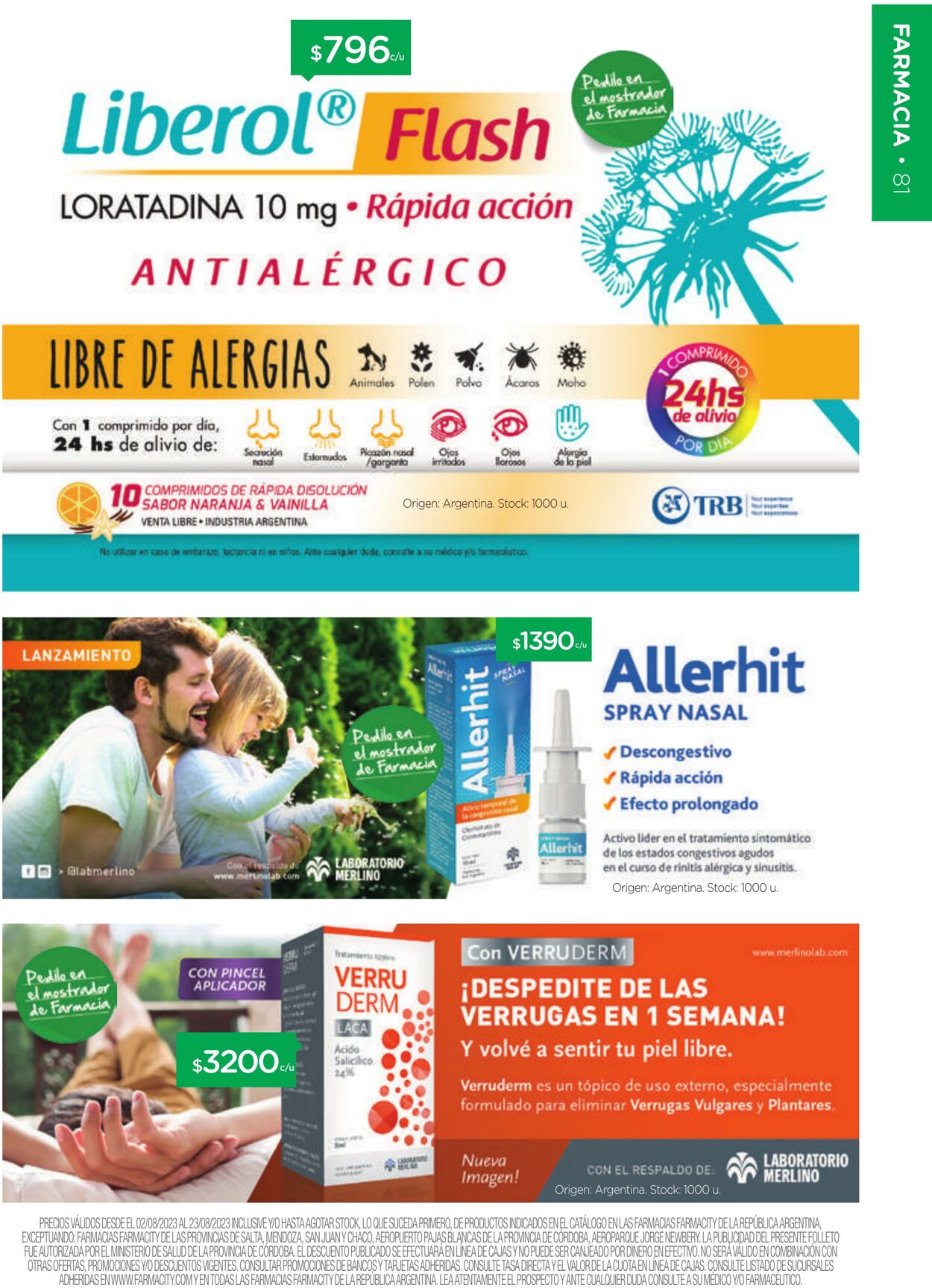 Folleto Farmacity 01.08.2023 - 31.08.2023