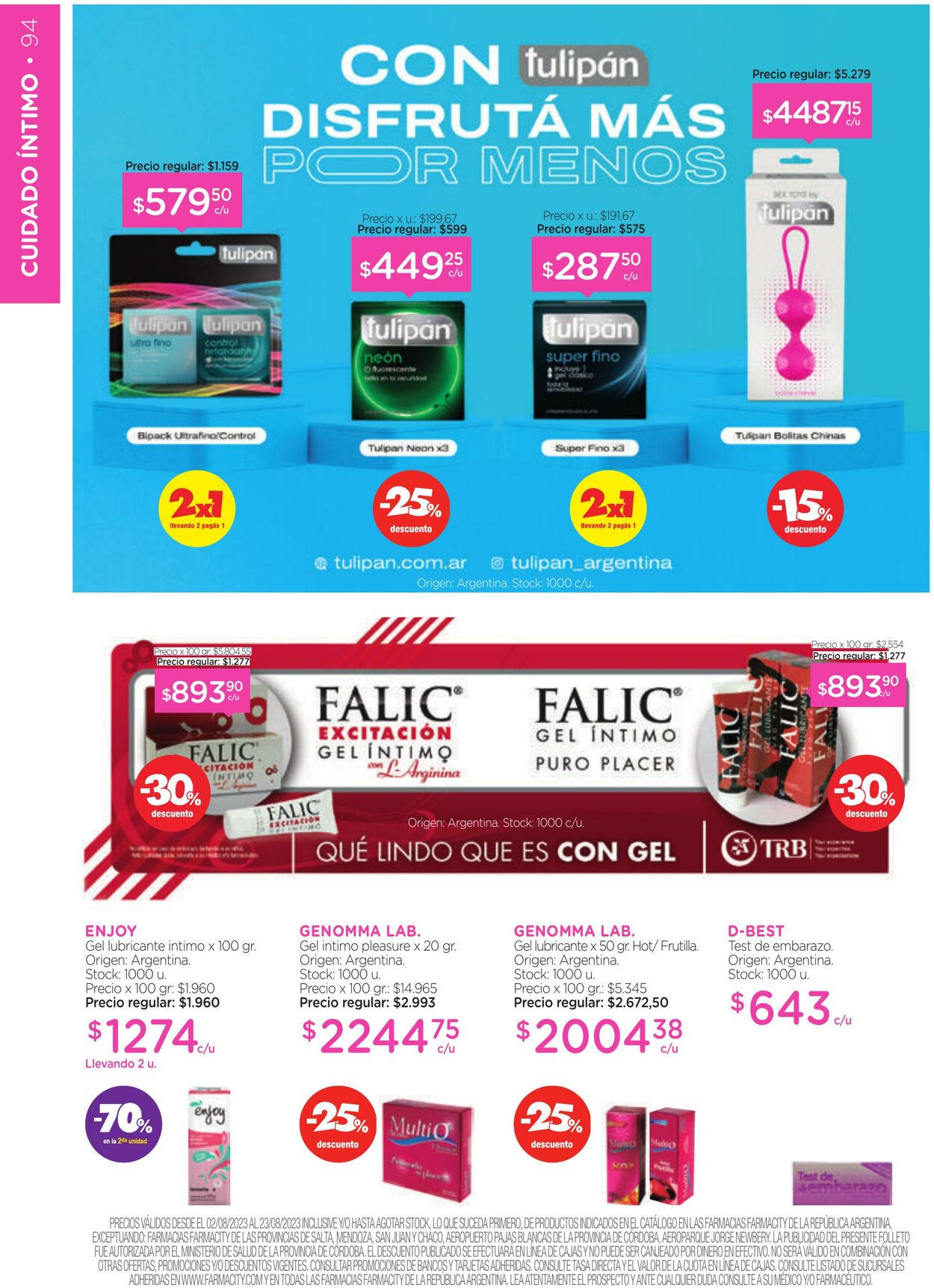 Folleto Farmacity 01.08.2023 - 31.08.2023