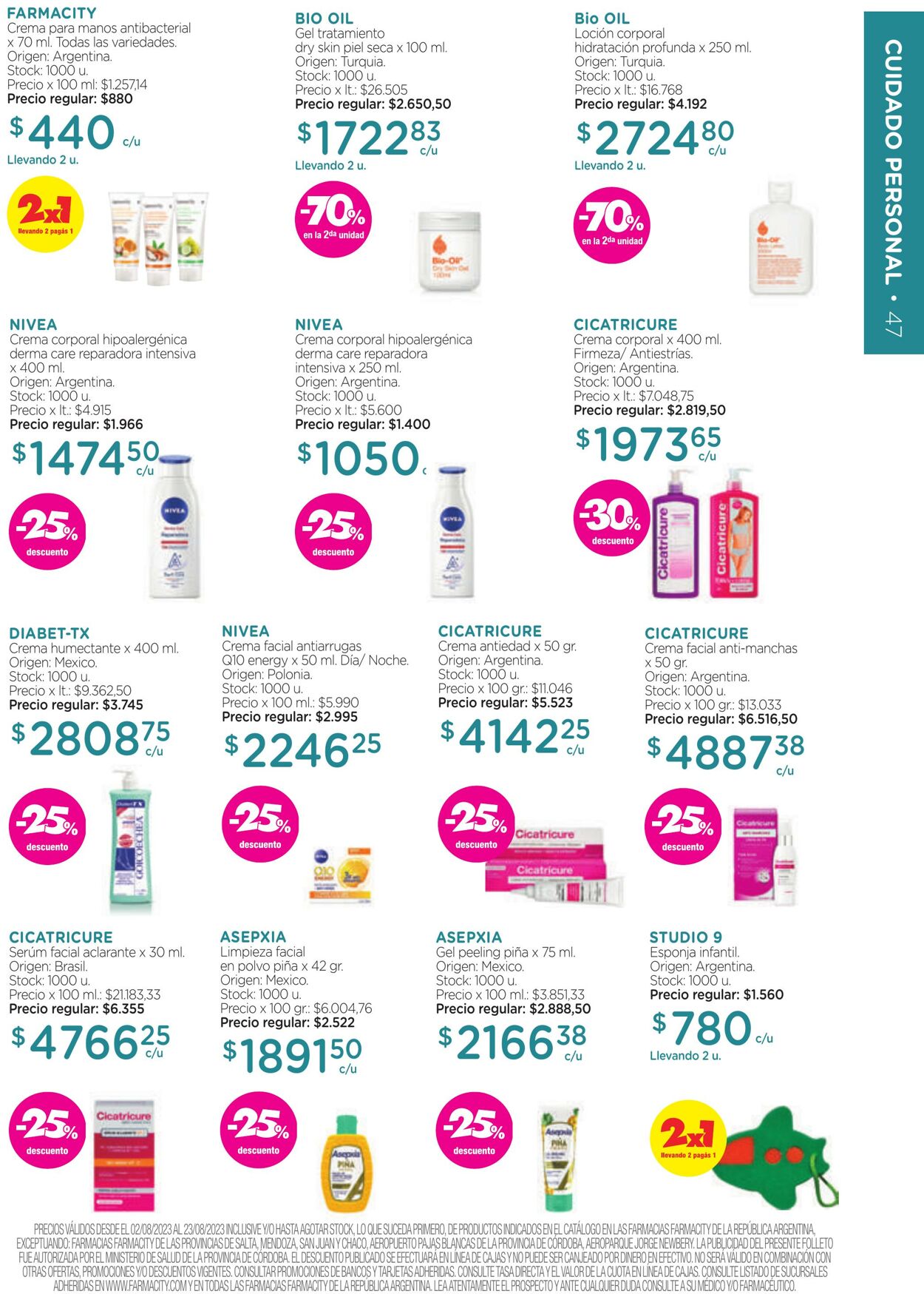 Folleto Farmacity 01.08.2023 - 31.08.2023