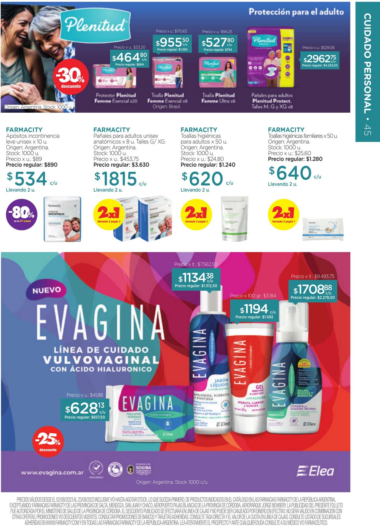 Folleto Farmacity 01.08.2023 - 31.08.2023