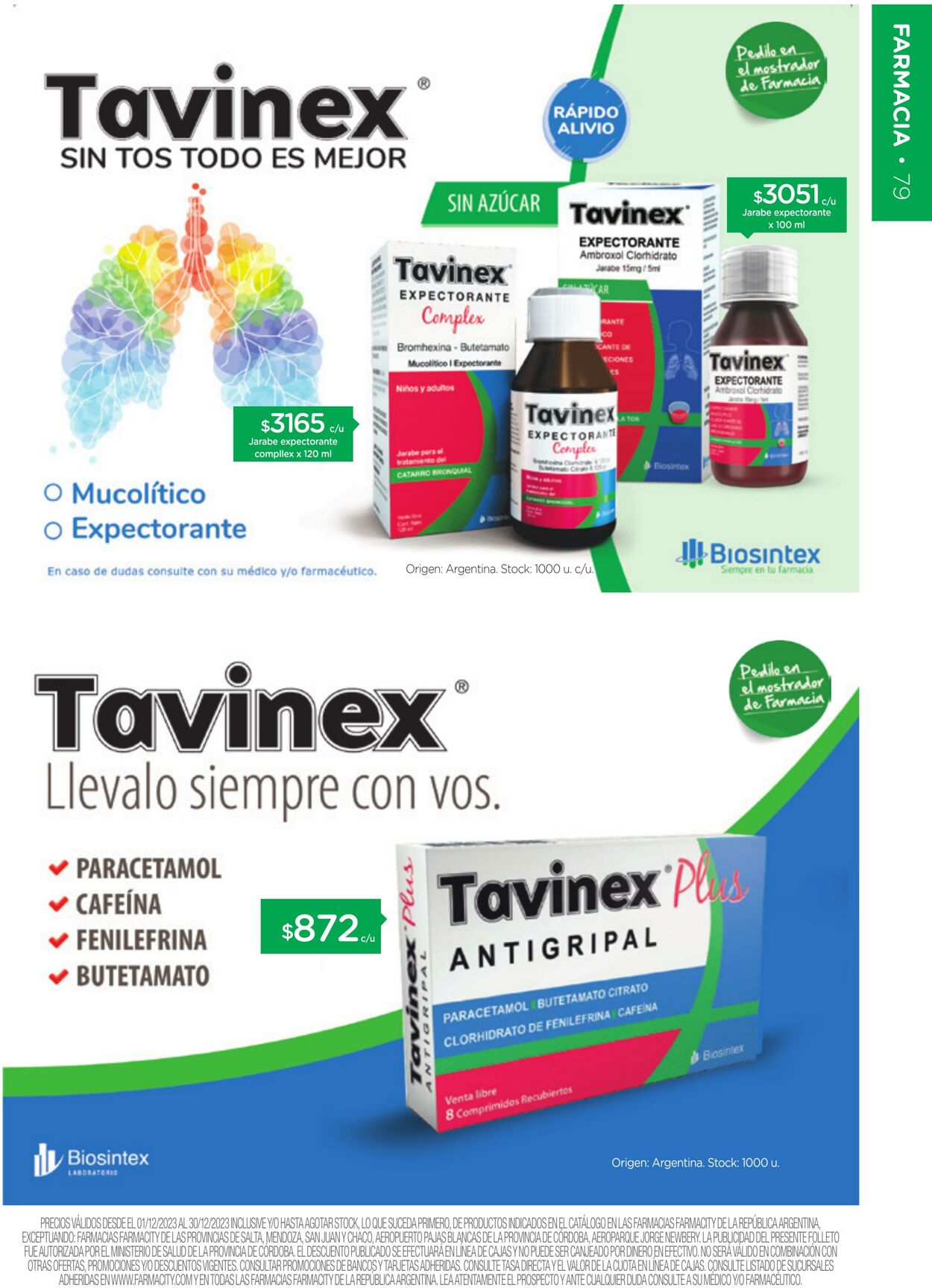 Folleto Farmacity 01.12.2023 - 31.12.2023