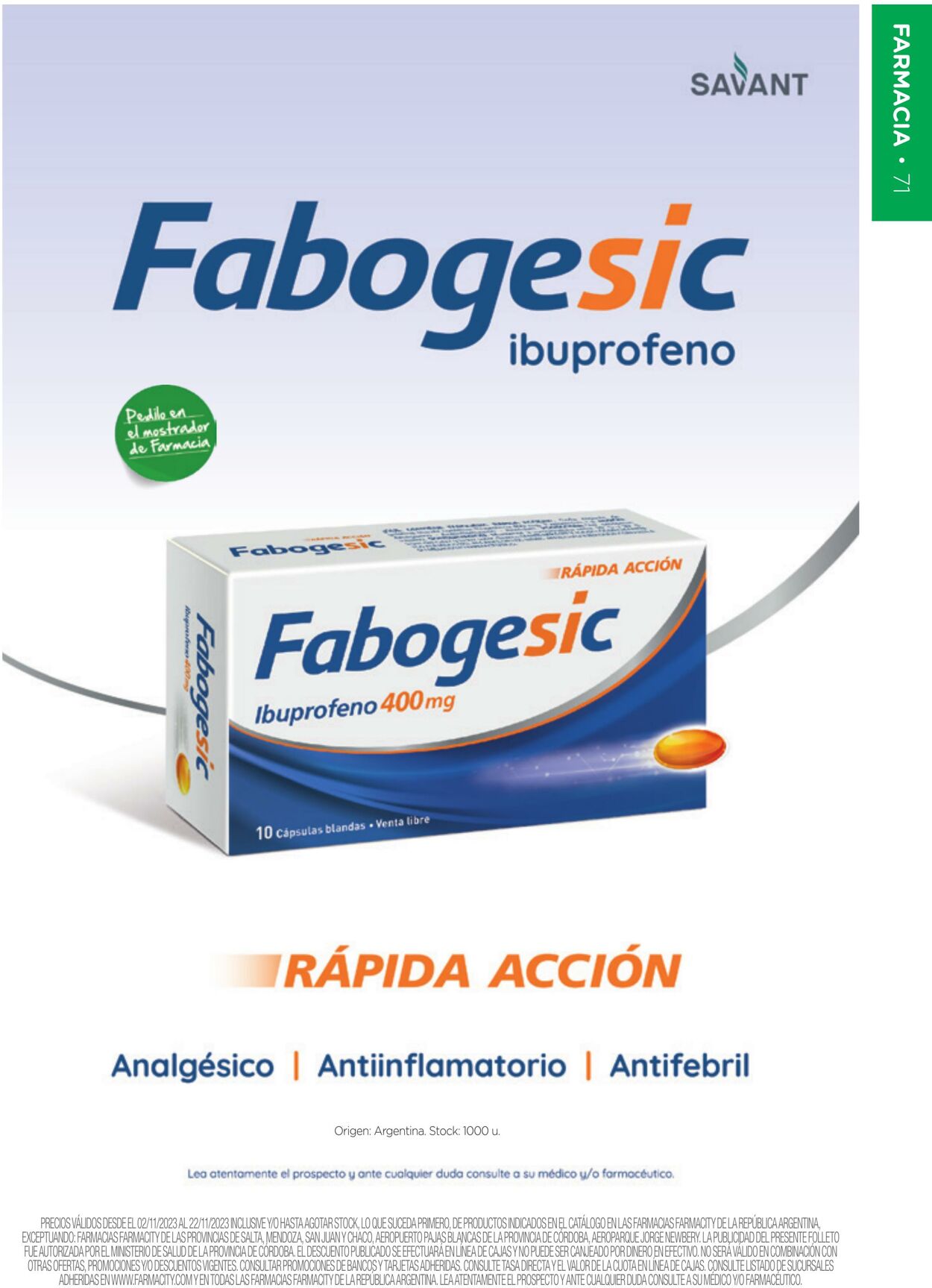 Folleto Farmacity 01.11.2023 - 30.11.2023