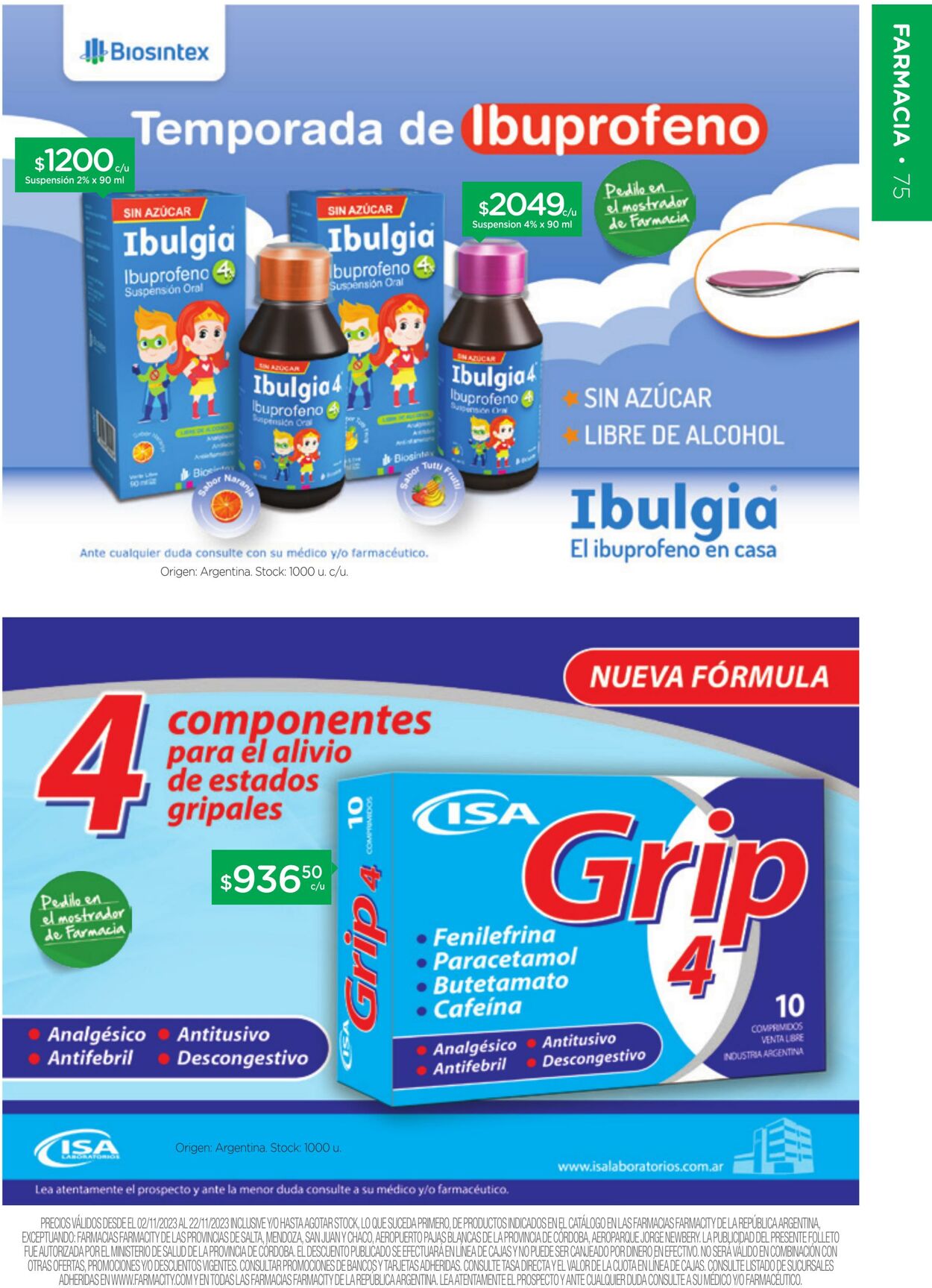 Folleto Farmacity 01.11.2023 - 30.11.2023