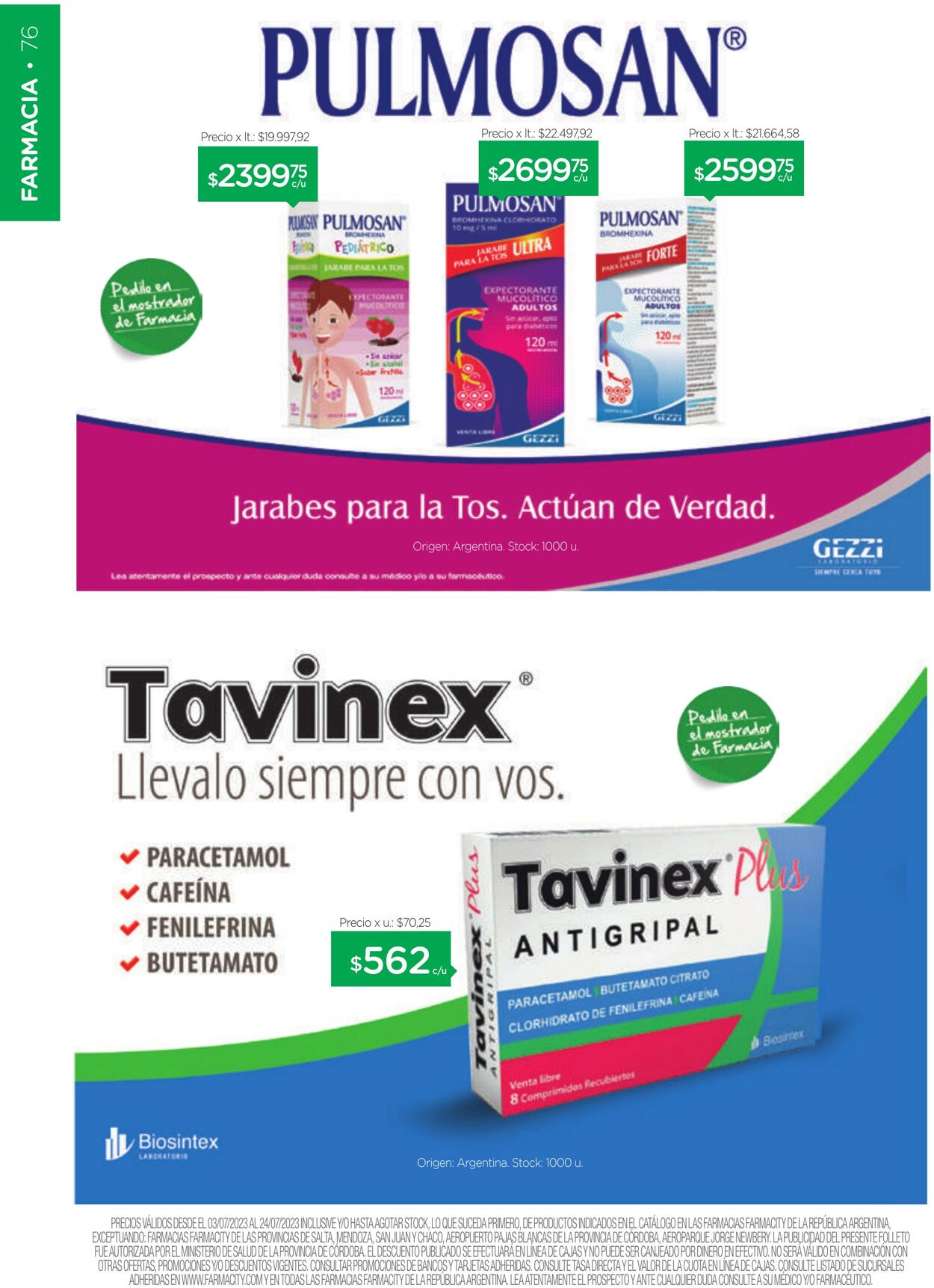 Folleto Farmacity 01.07.2023 - 31.07.2023