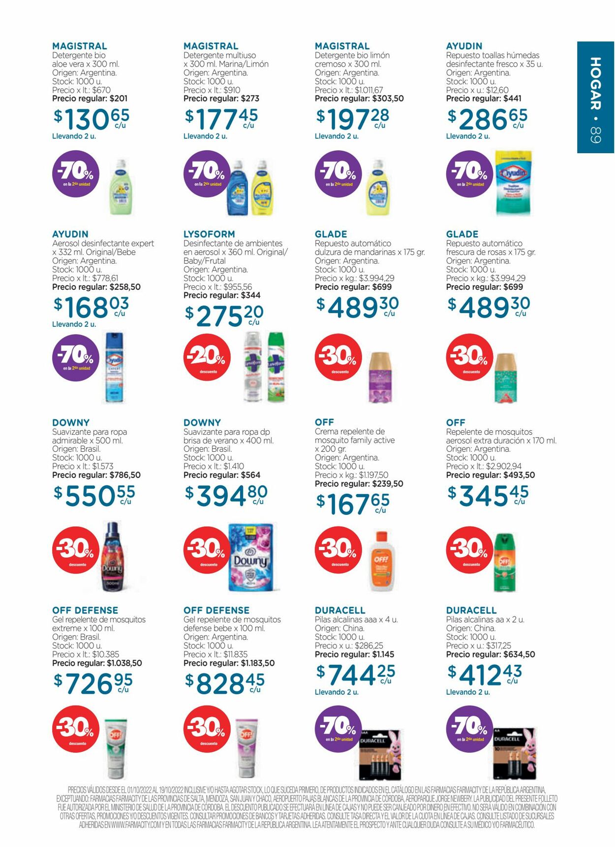 Folleto Farmacity 01.10.2022 - 19.10.2022