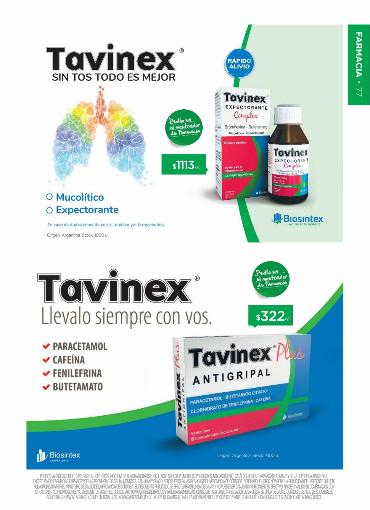 Folleto Farmacity 01.11.2022 - 23.11.2022