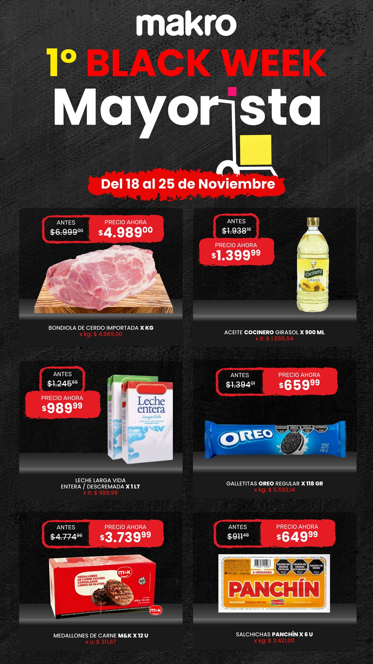 Folleto Makro - Black Week Mayorista del 18/11 al 25/11 18 nov., 2024 - 25 nov., 2024