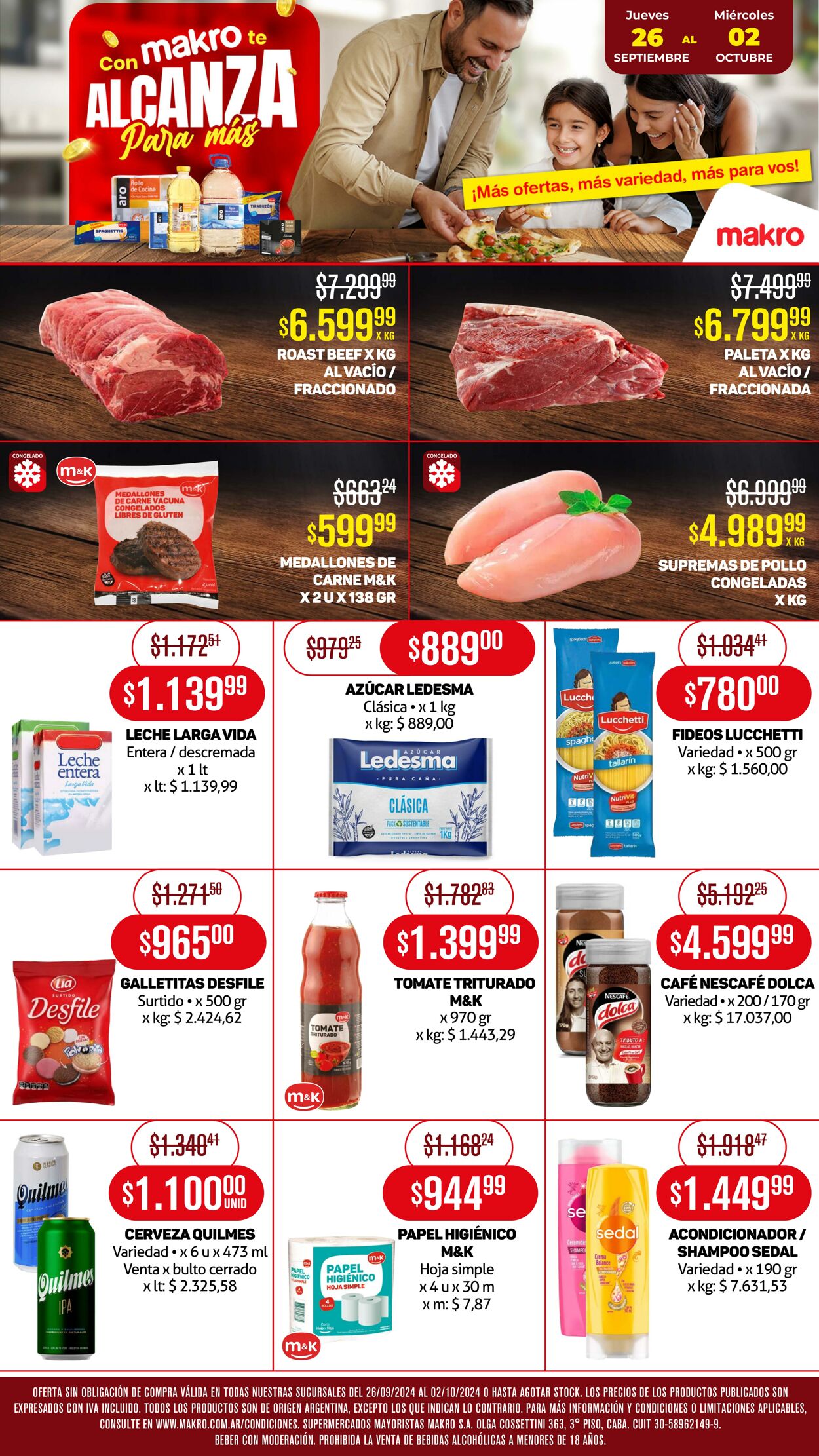 Folleto Makro - Ofertas semanales del 26/09 al 02/10 26 sep., 2024 - 2 oct., 2024