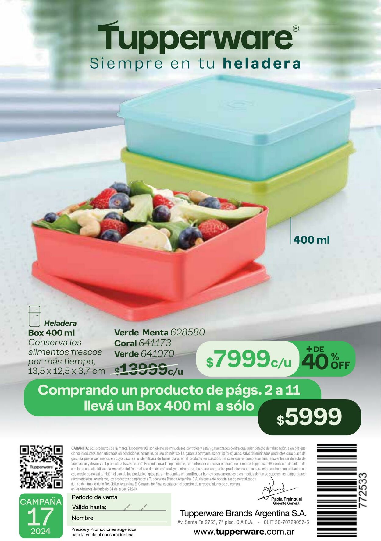 Folleto Tupperware 22.10.2024 - 10.11.2024