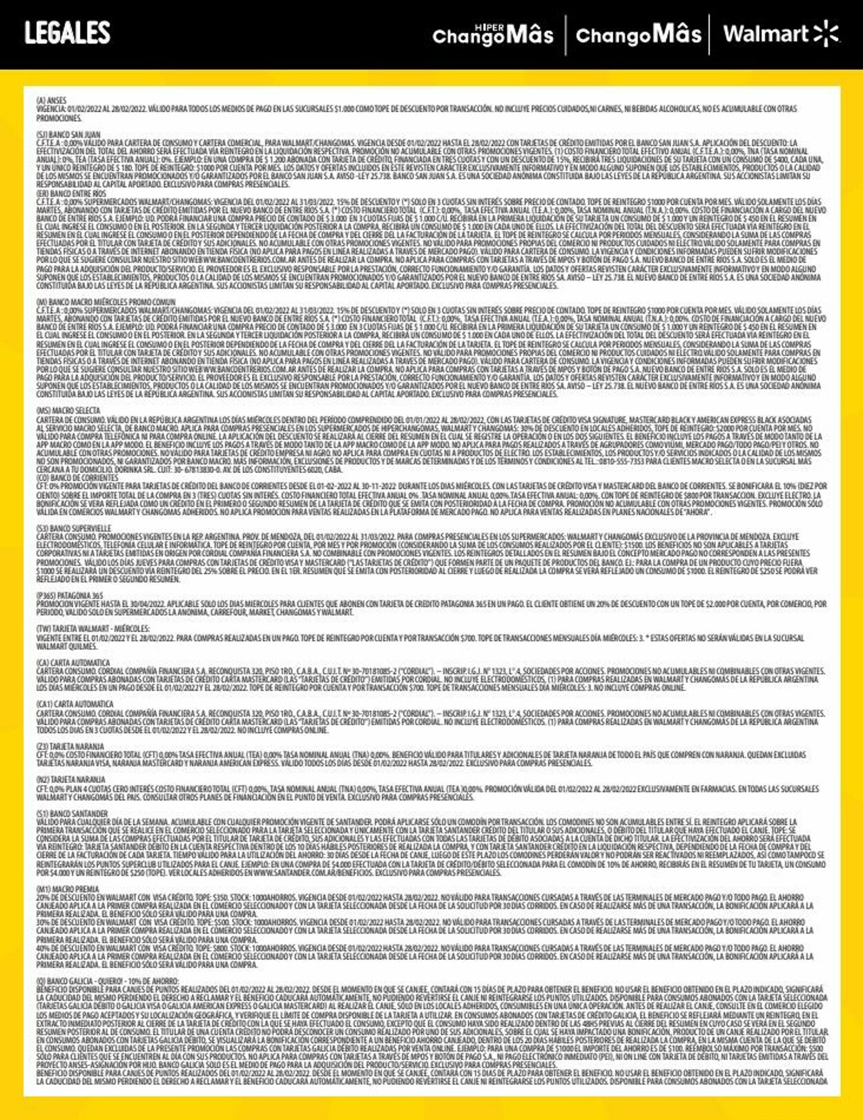 Folleto Walmart 01.02.2022 - 28.02.2022