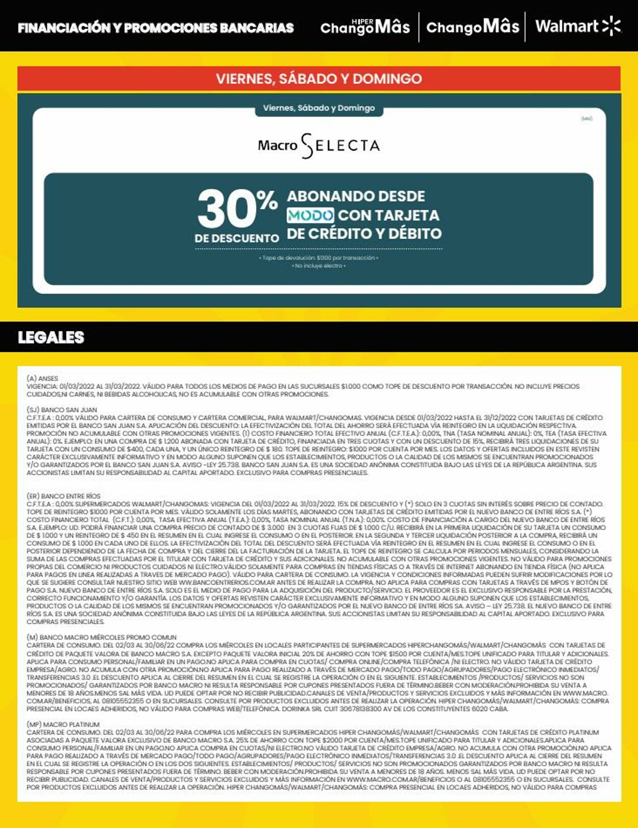 Folleto Walmart 01.03.2022 - 31.03.2022