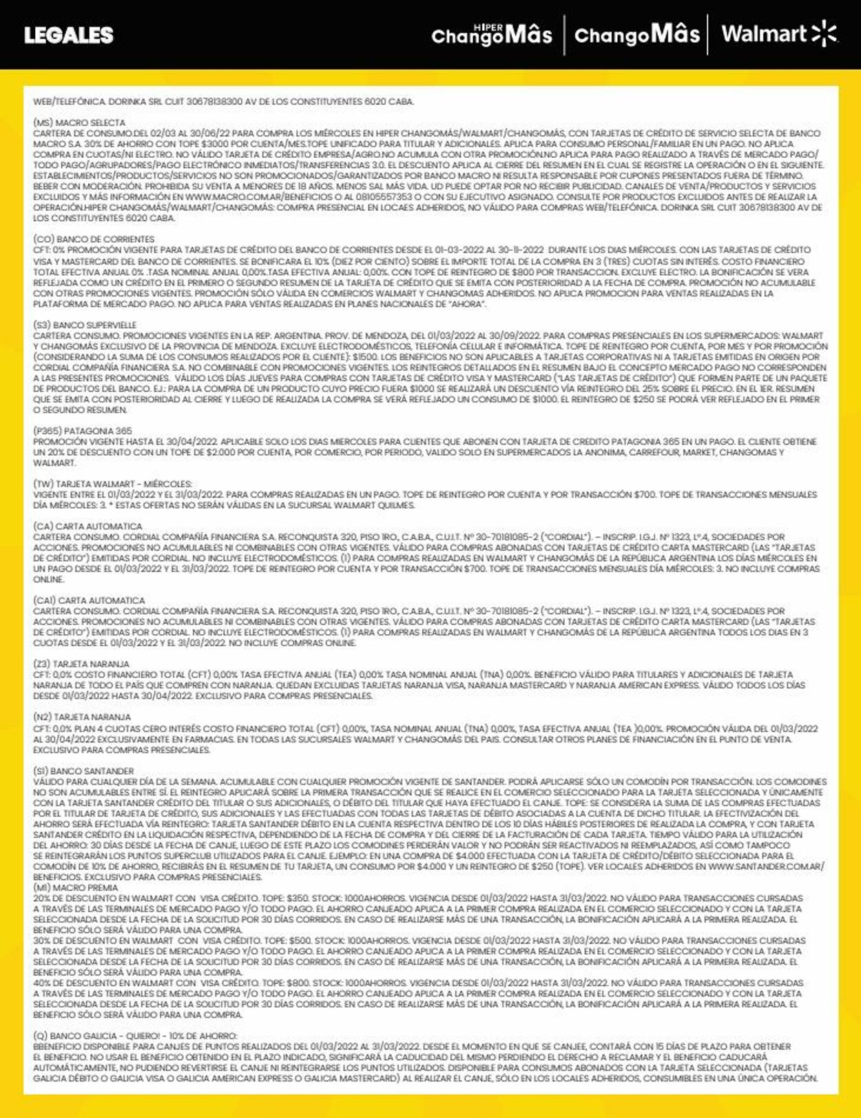 Folleto Walmart 01.03.2022 - 31.03.2022