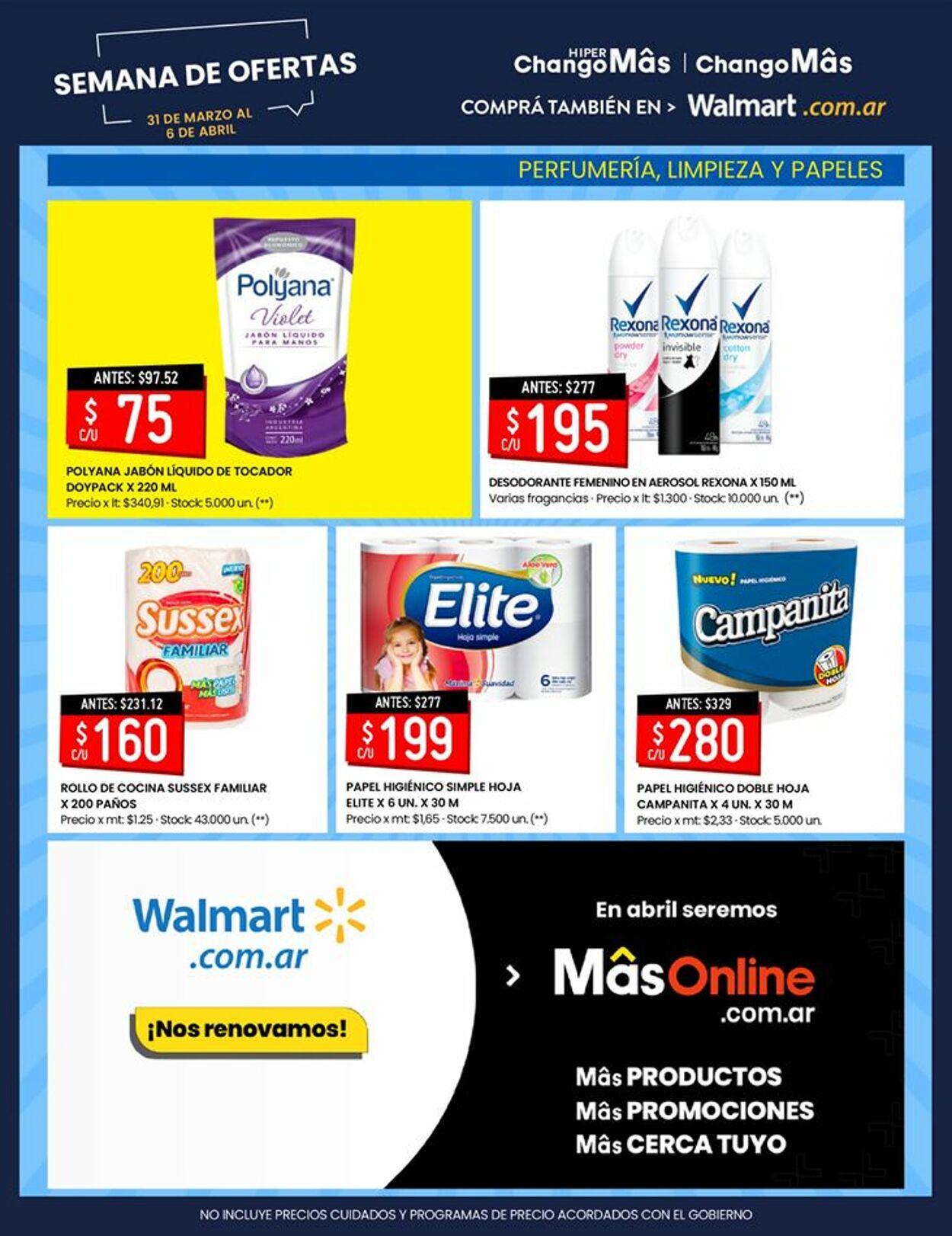 Folleto Walmart 31.03.2022 - 06.04.2022